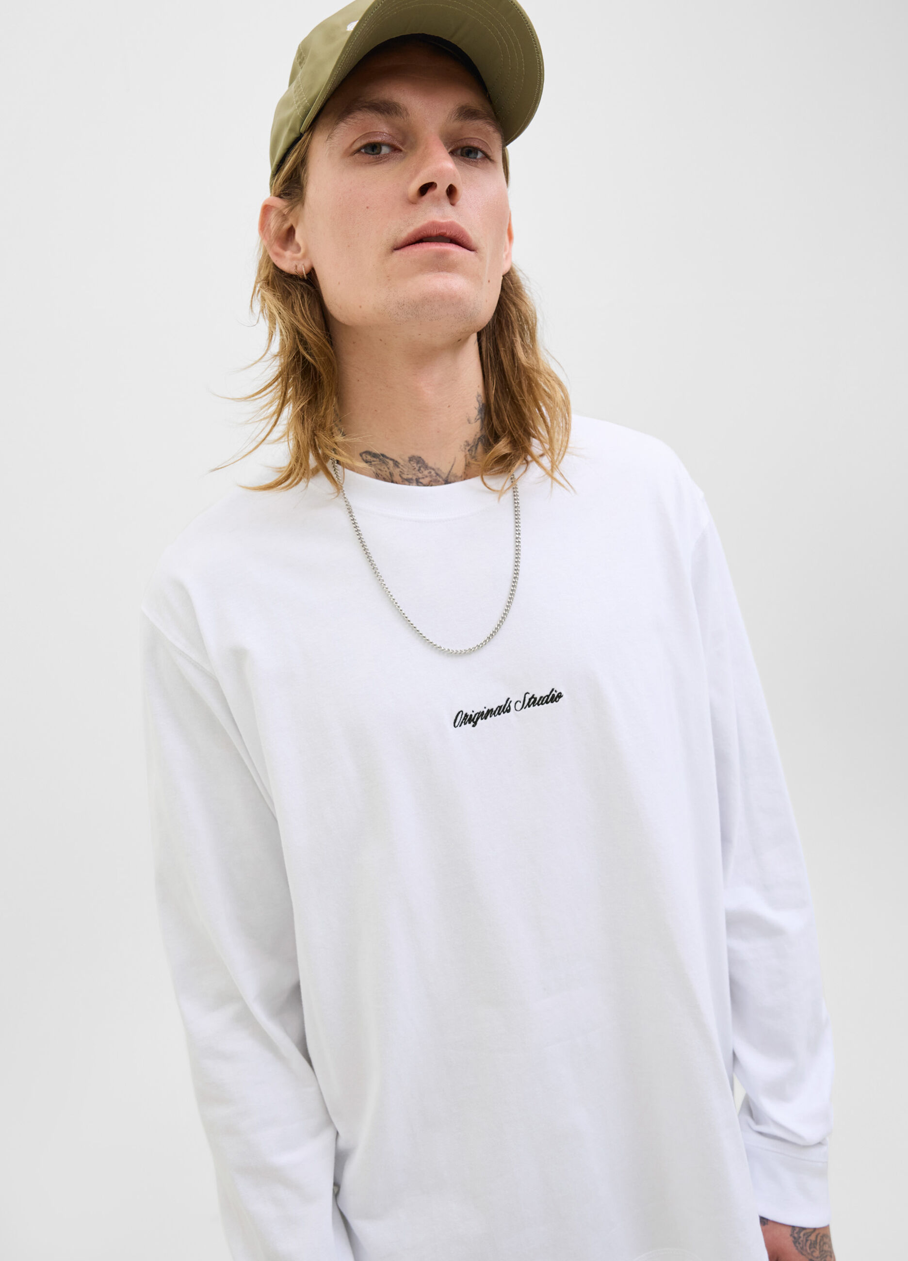 Felpa girocollo con logo uomo_3