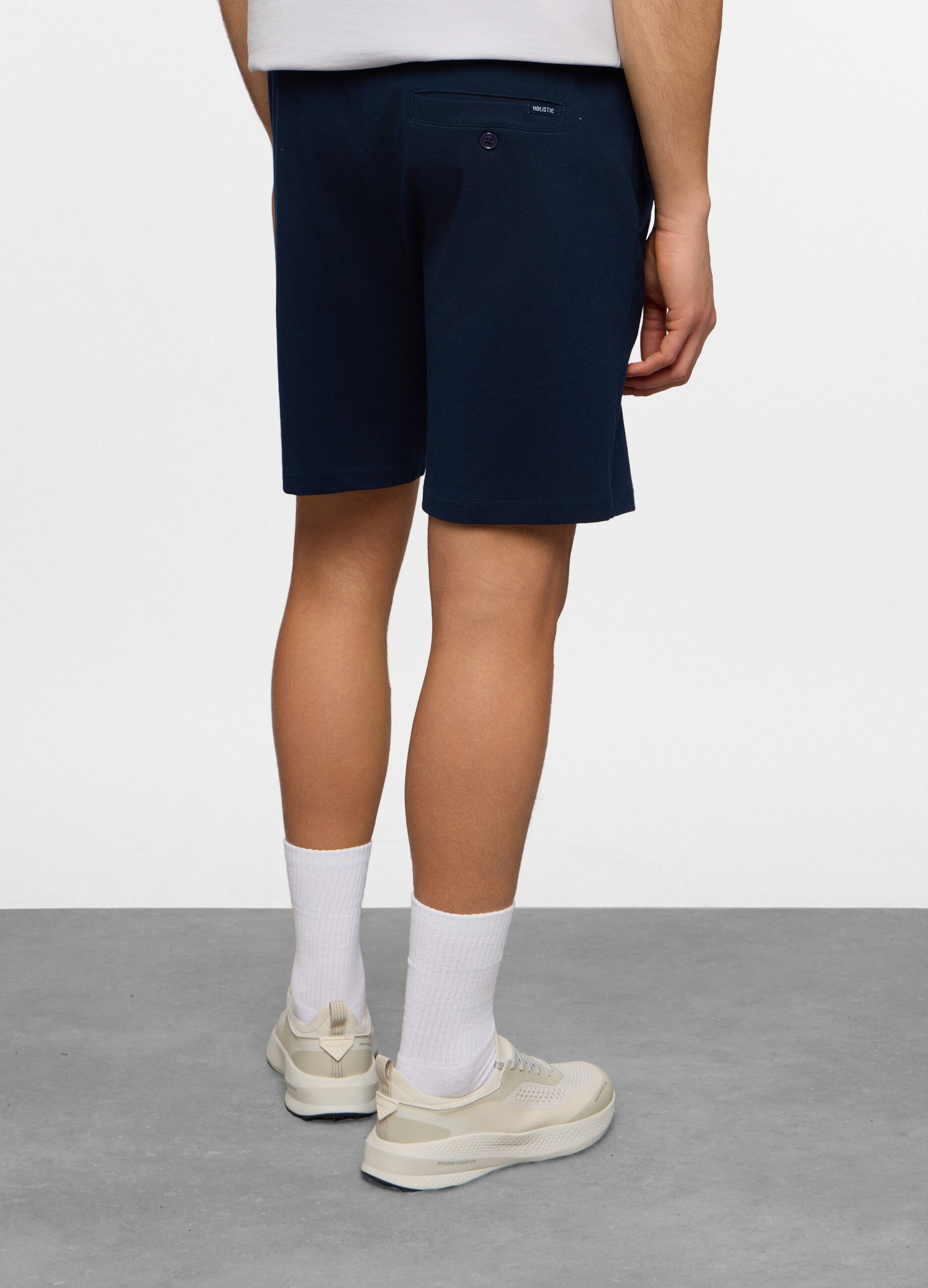 Bermuda in piquet di cotone uomo_1