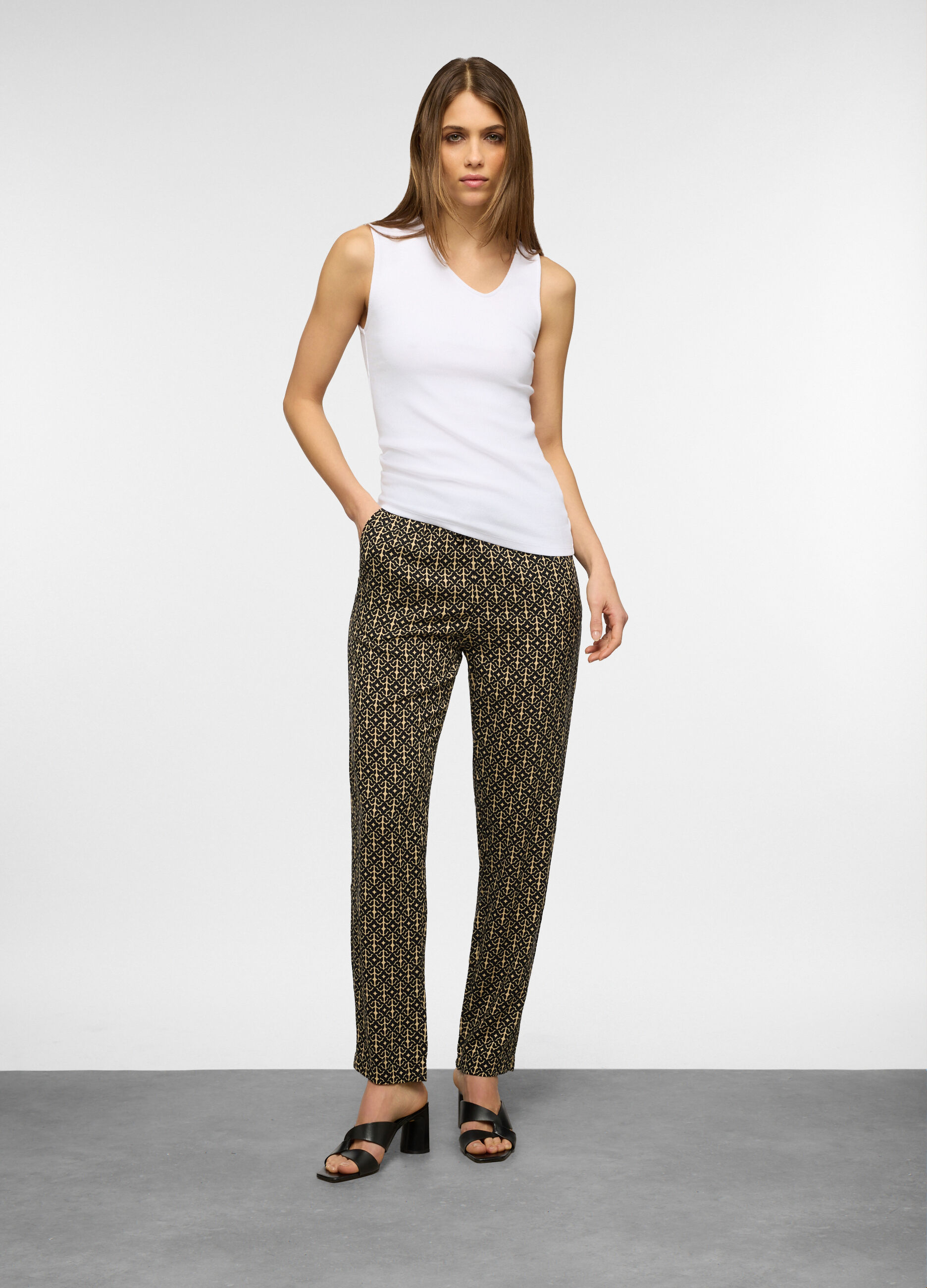 Jogger in pura viscosa donna_0