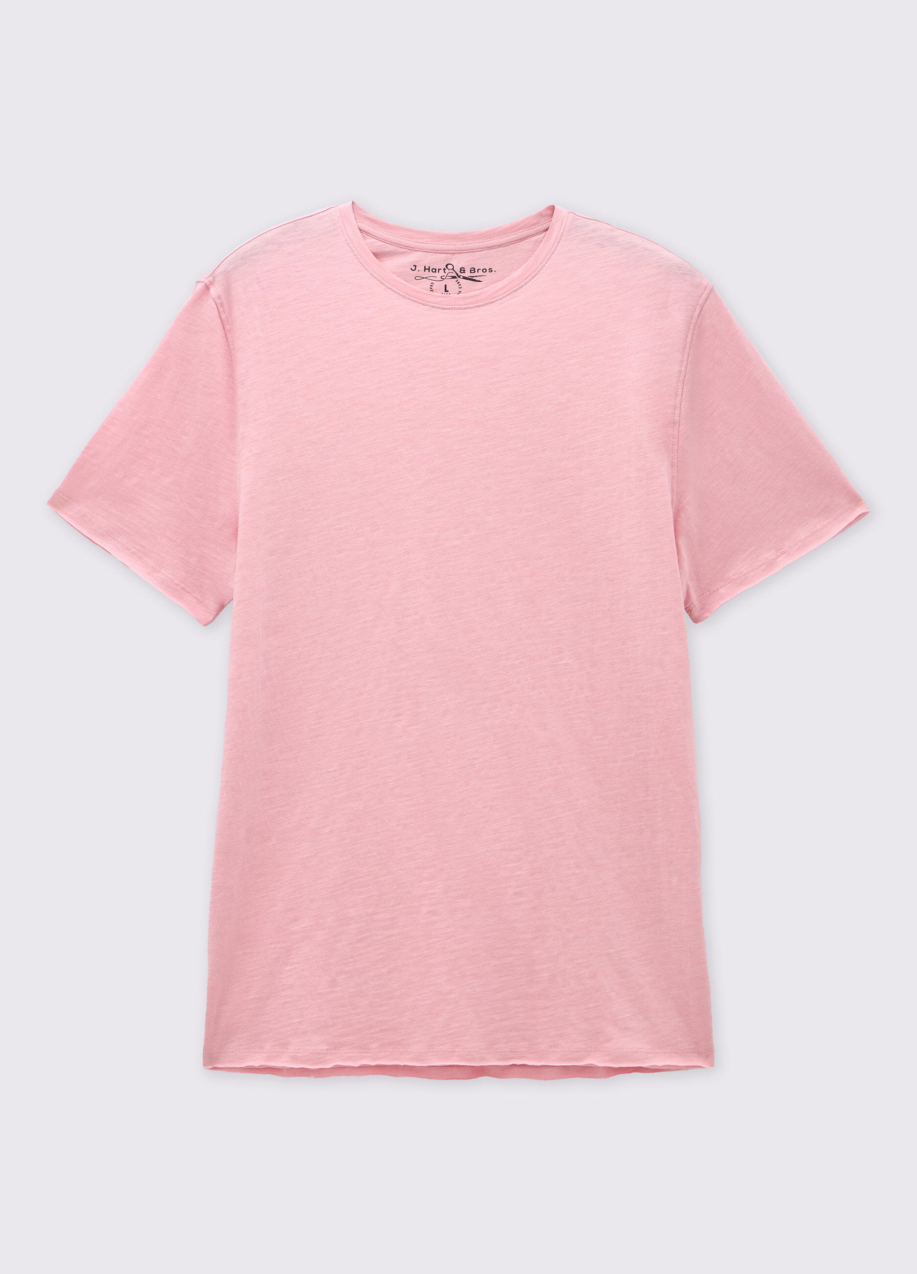T-shirt girocollo in puro cotone uomo_0