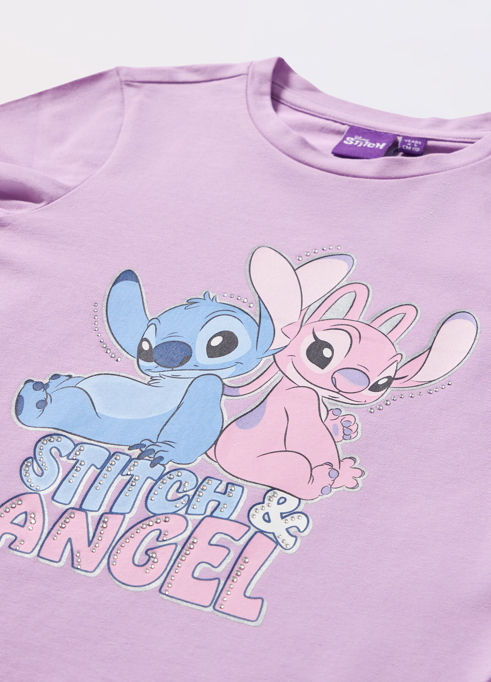 T-shirt in jersey di cotone stretch bambina_1