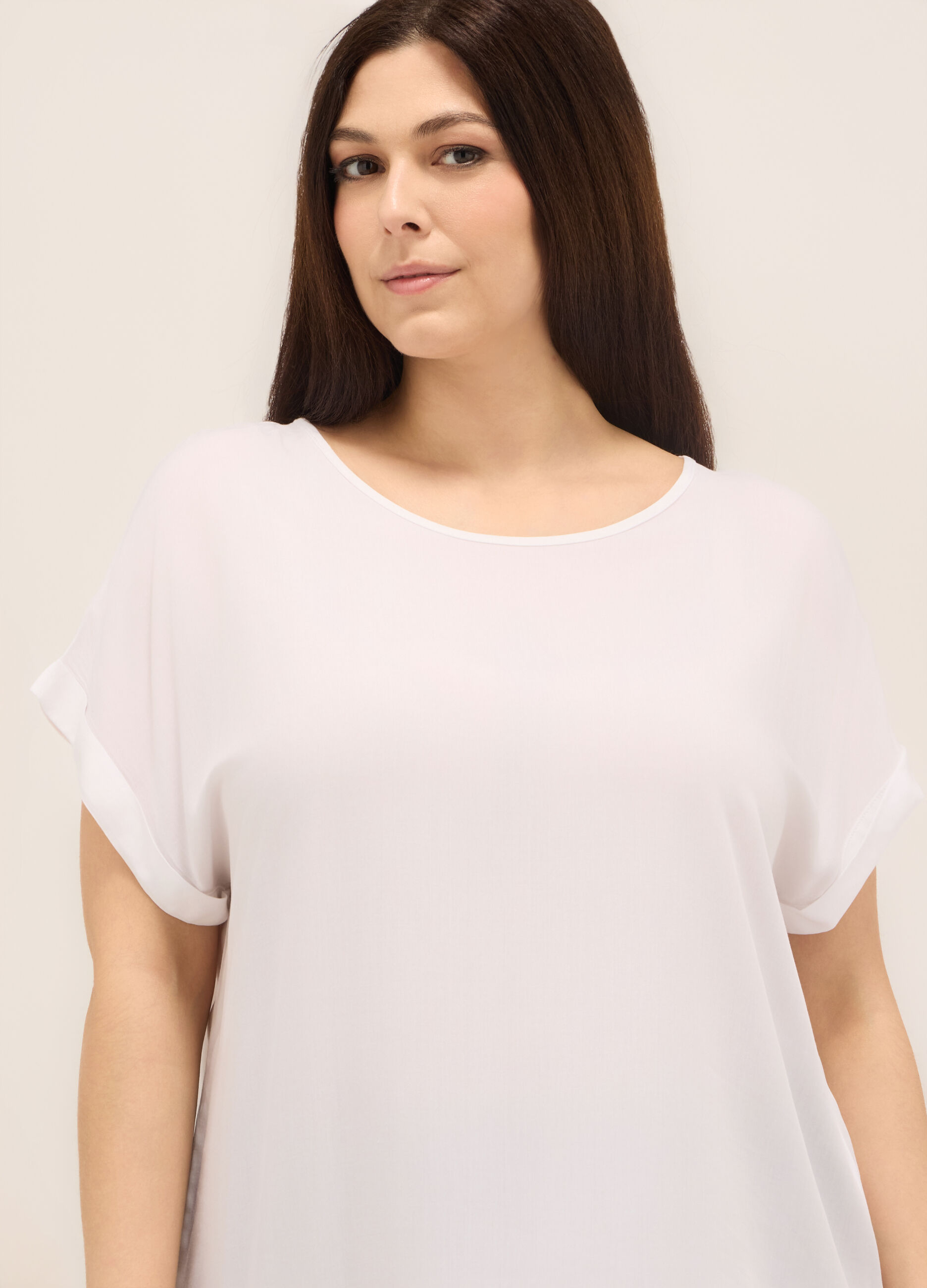 T-shirt in jersey di pura viscosa donna_2