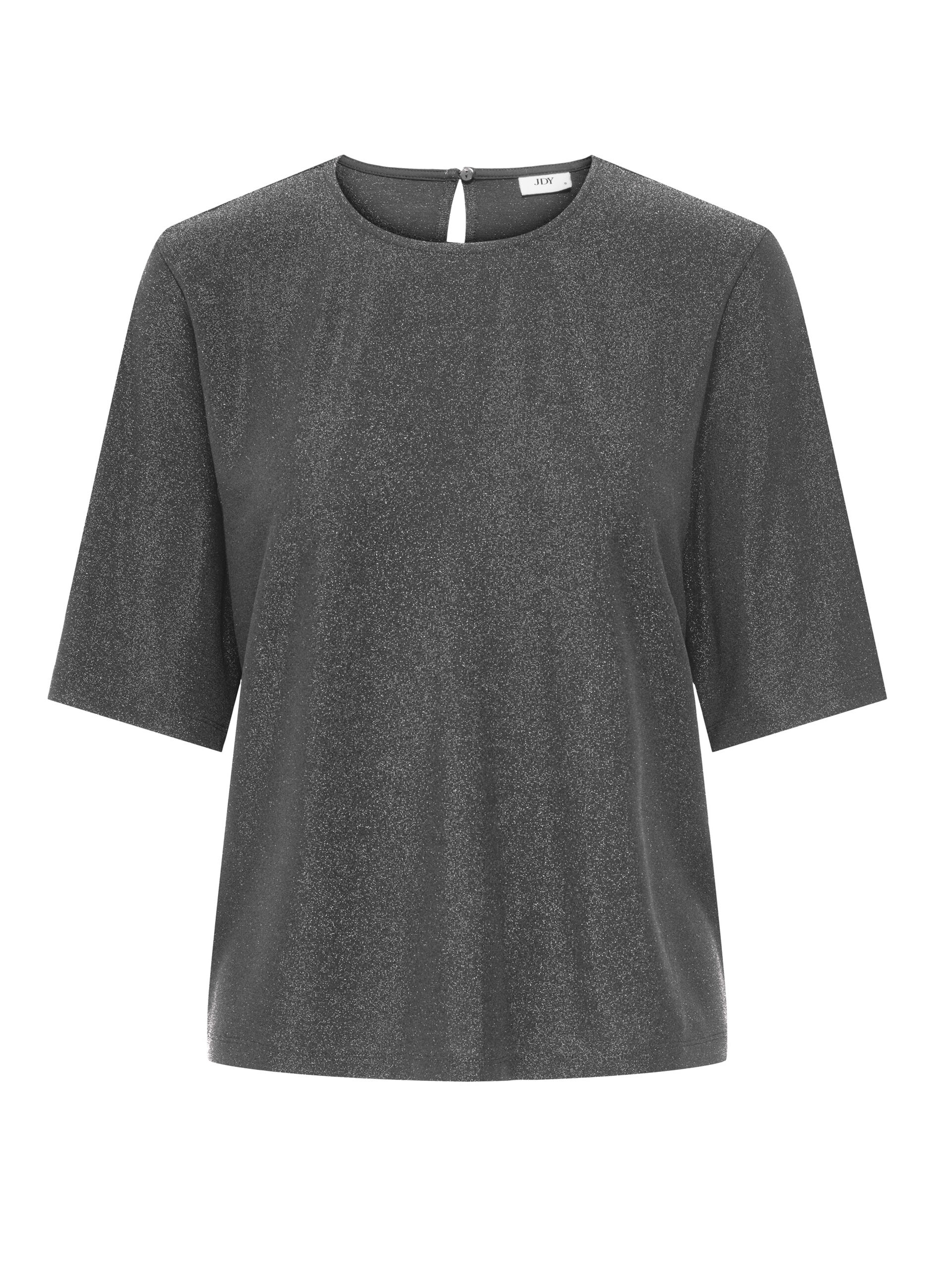 T-shirt con filo lurex donna_0