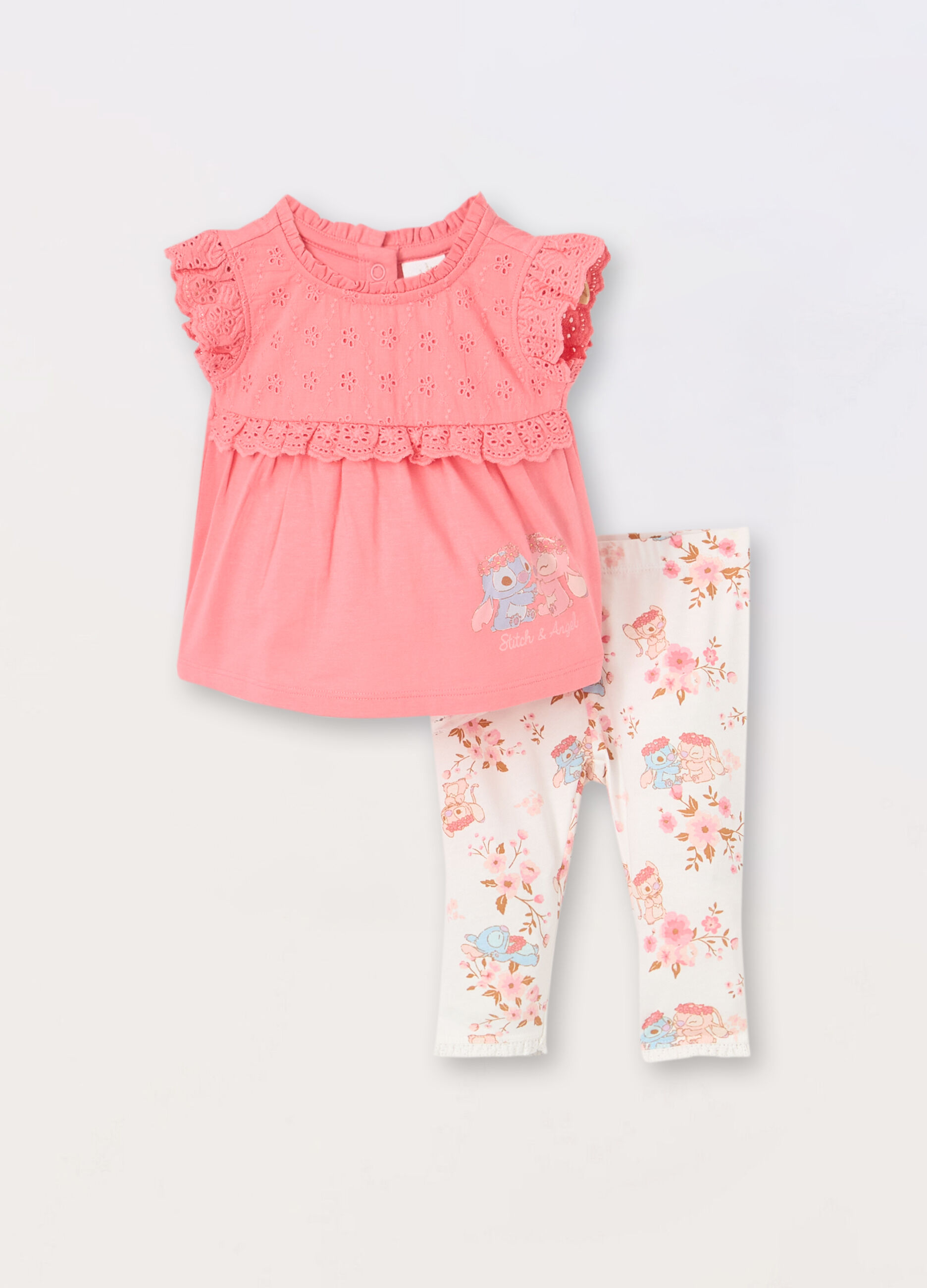 Jogging set in puro cotone organico neonata_0