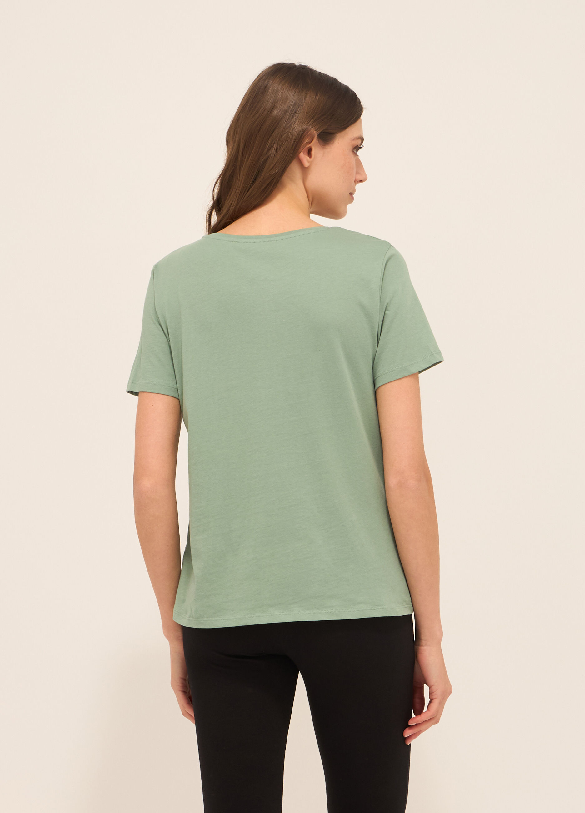 T-shirt in puro cotone donna_1