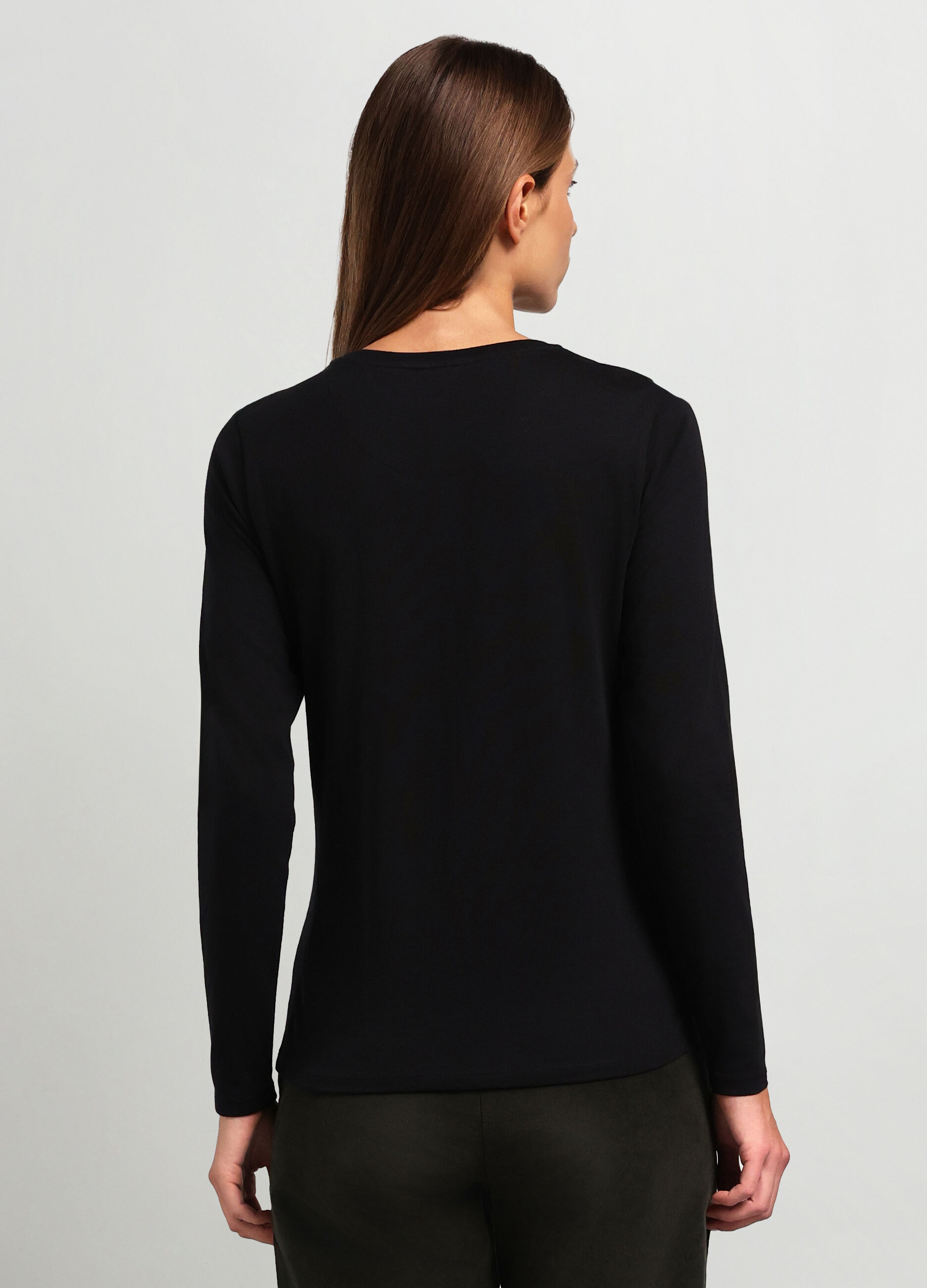 T-shirt in puro cotone donna_1