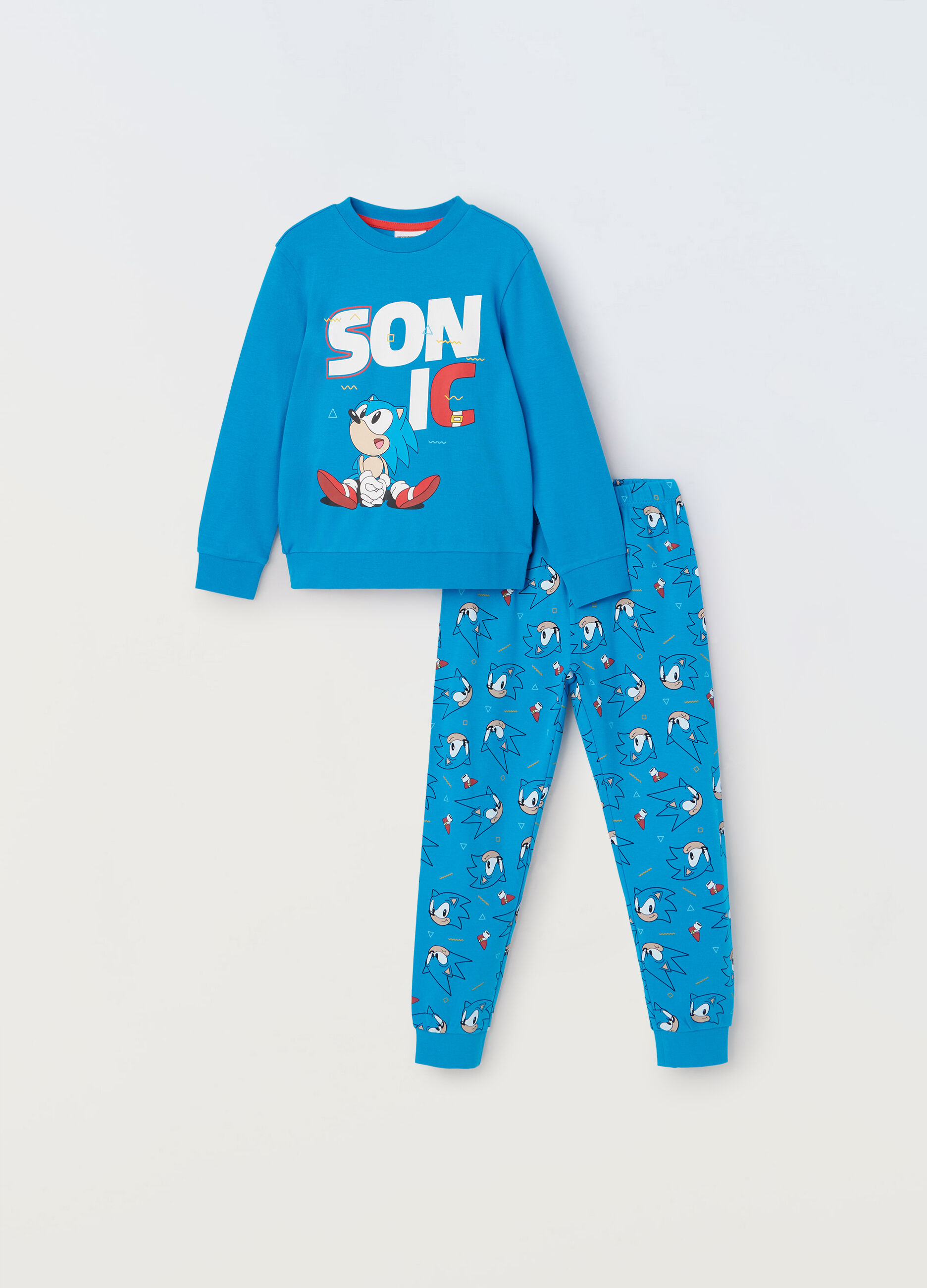 Set pigiama lungo in puro cotone bambino_0