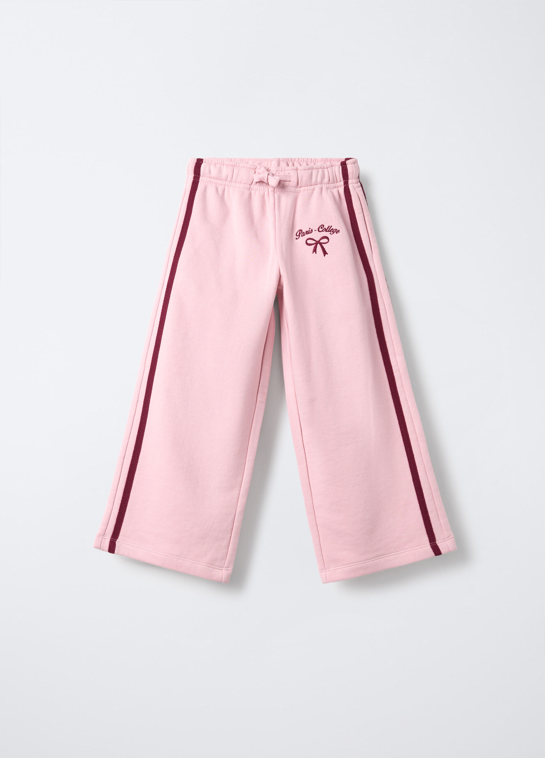 Treggings in misto cotone garzato Wide Leg bambina_0