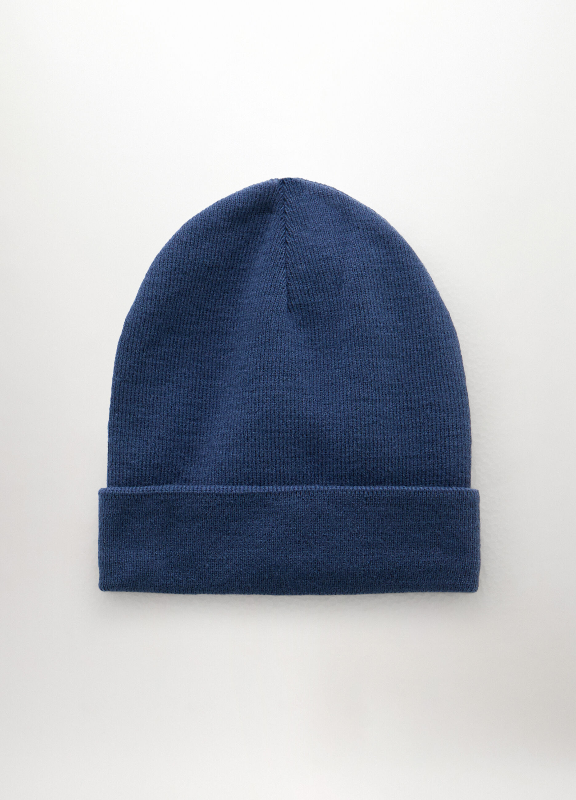 Berretto in maglia con risvolto uomo_0