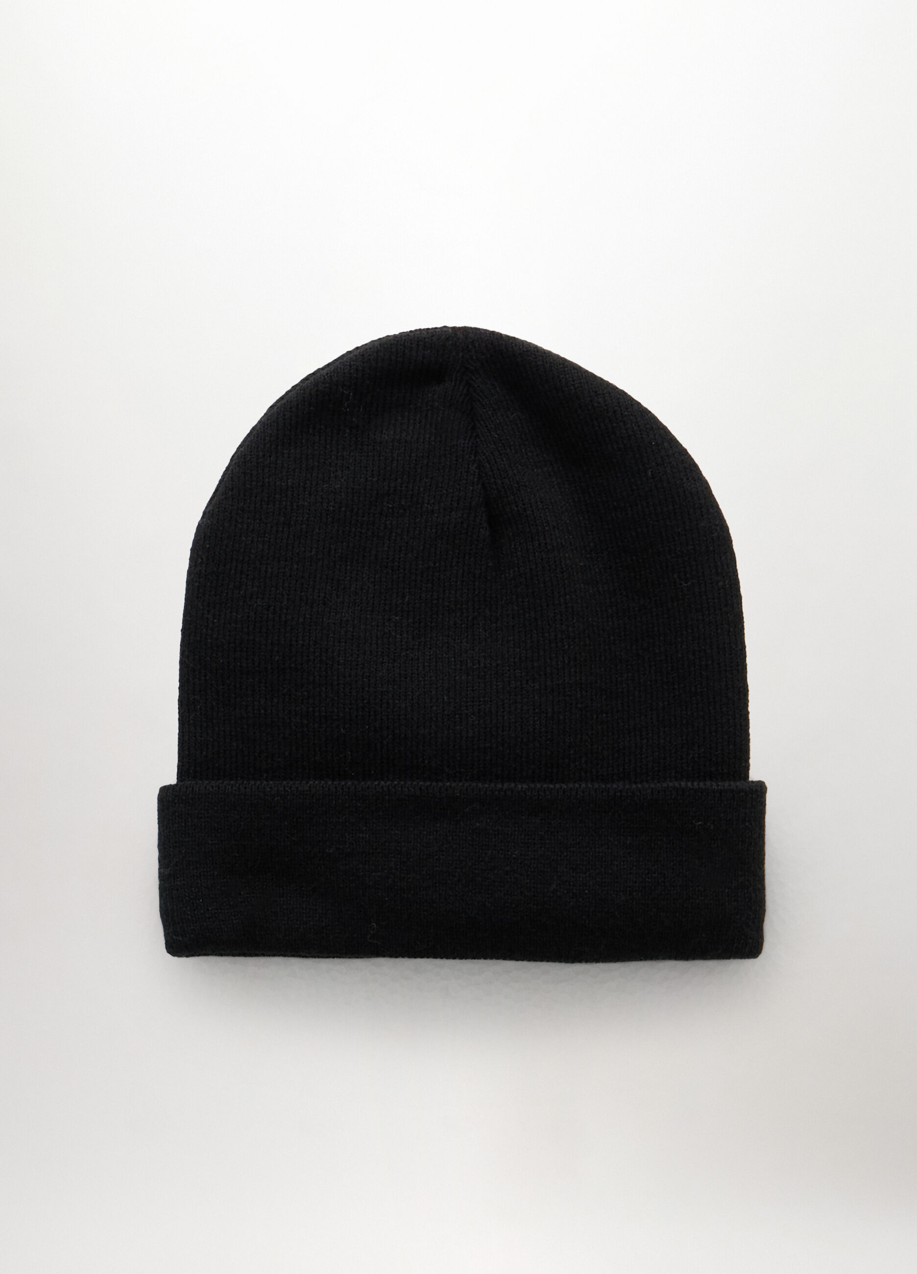 Berretto in maglia con risvolto uomo_0