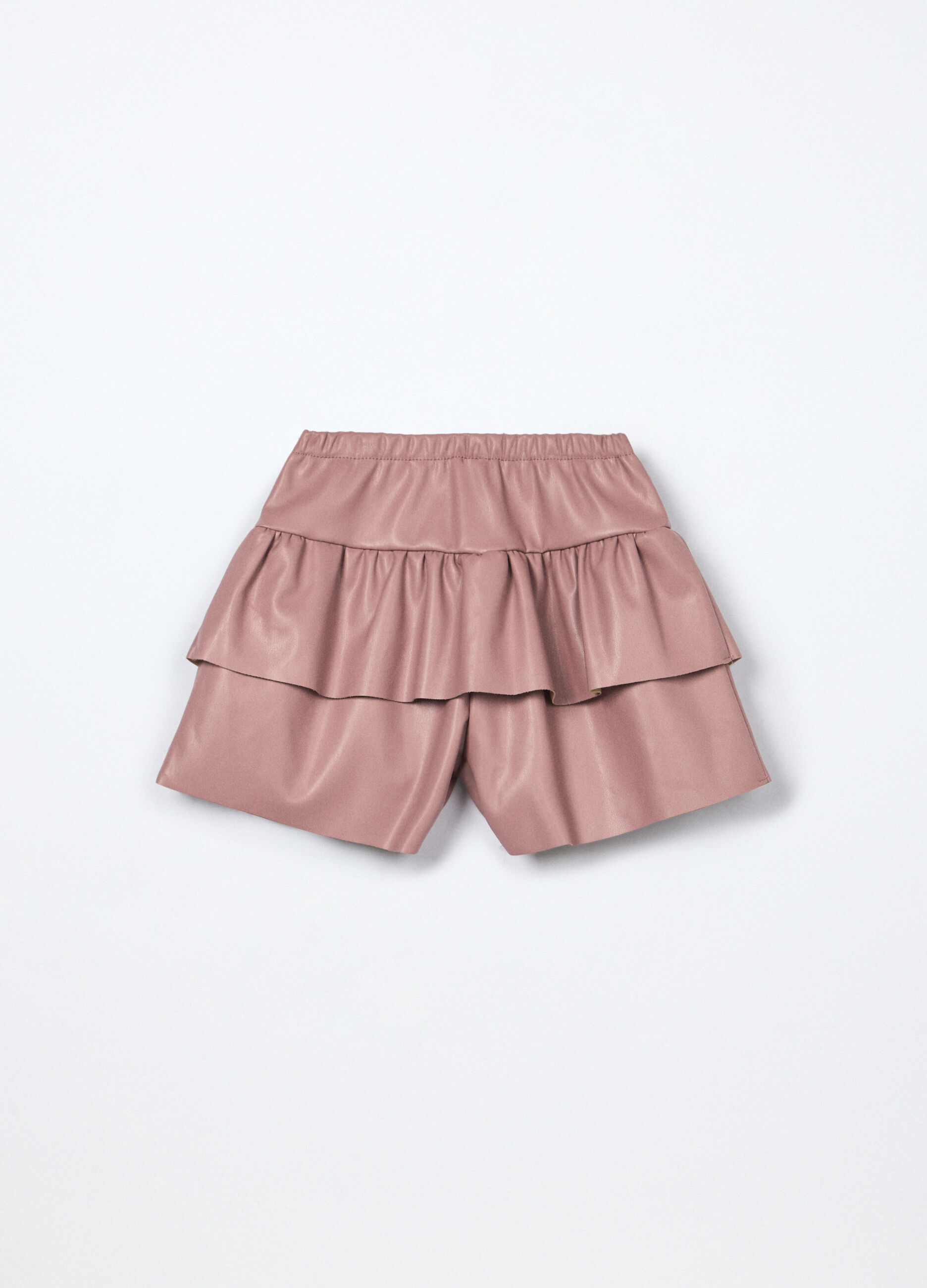 Shorts in eco pelle bambina_1