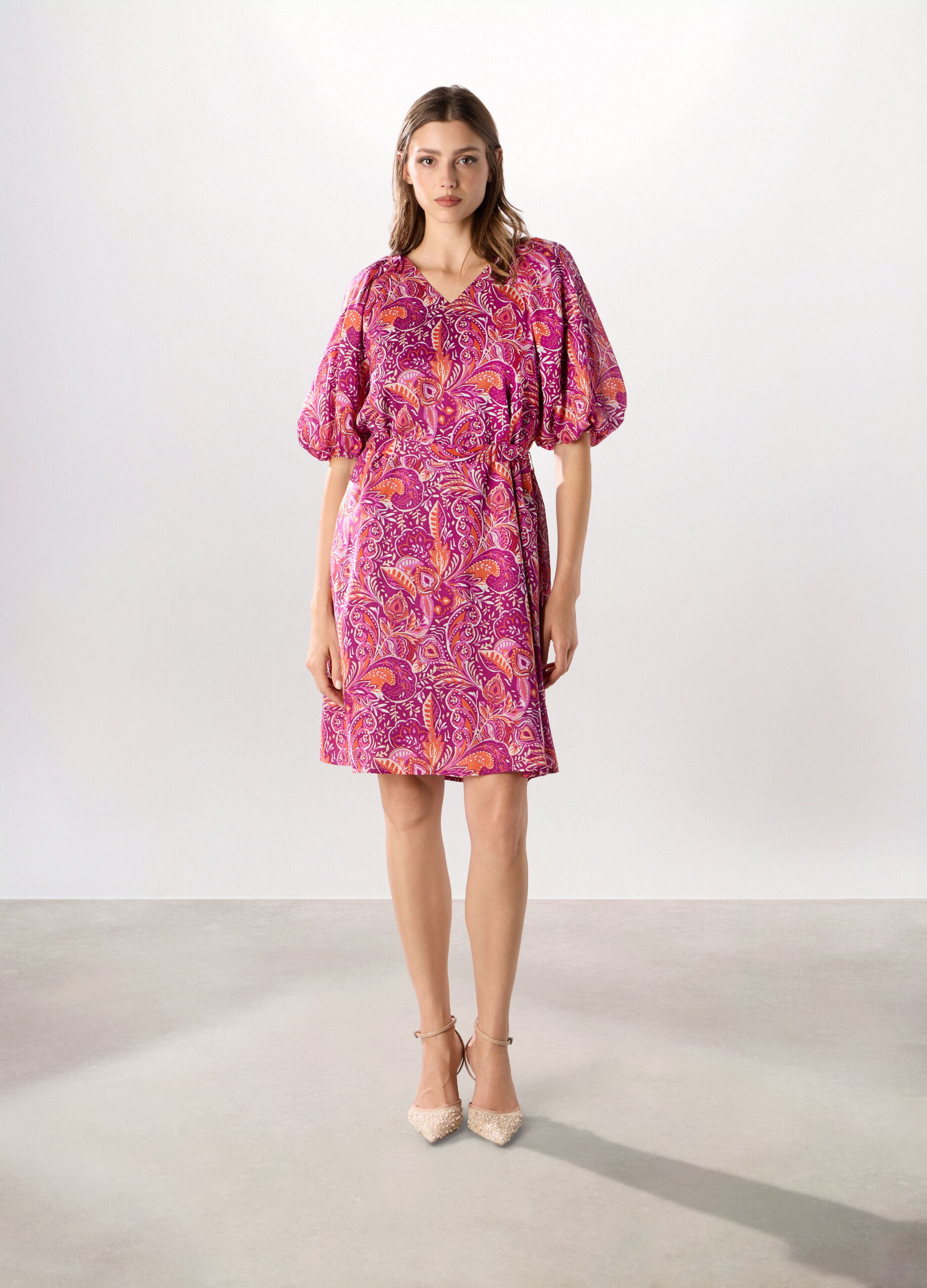 Abito corto in pura lyocell donna_0