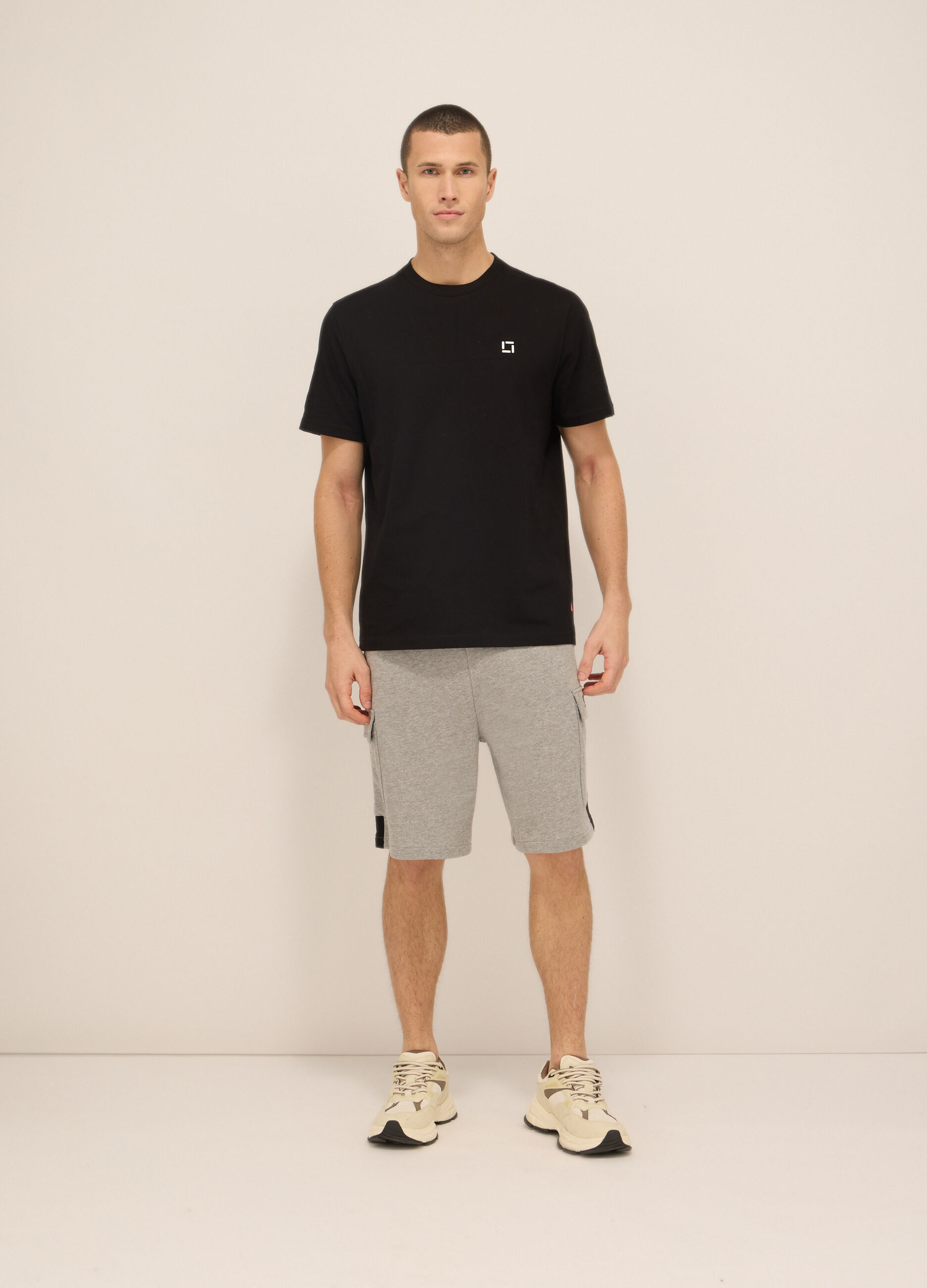 Short sportivi in felpa di cotone uomo_0