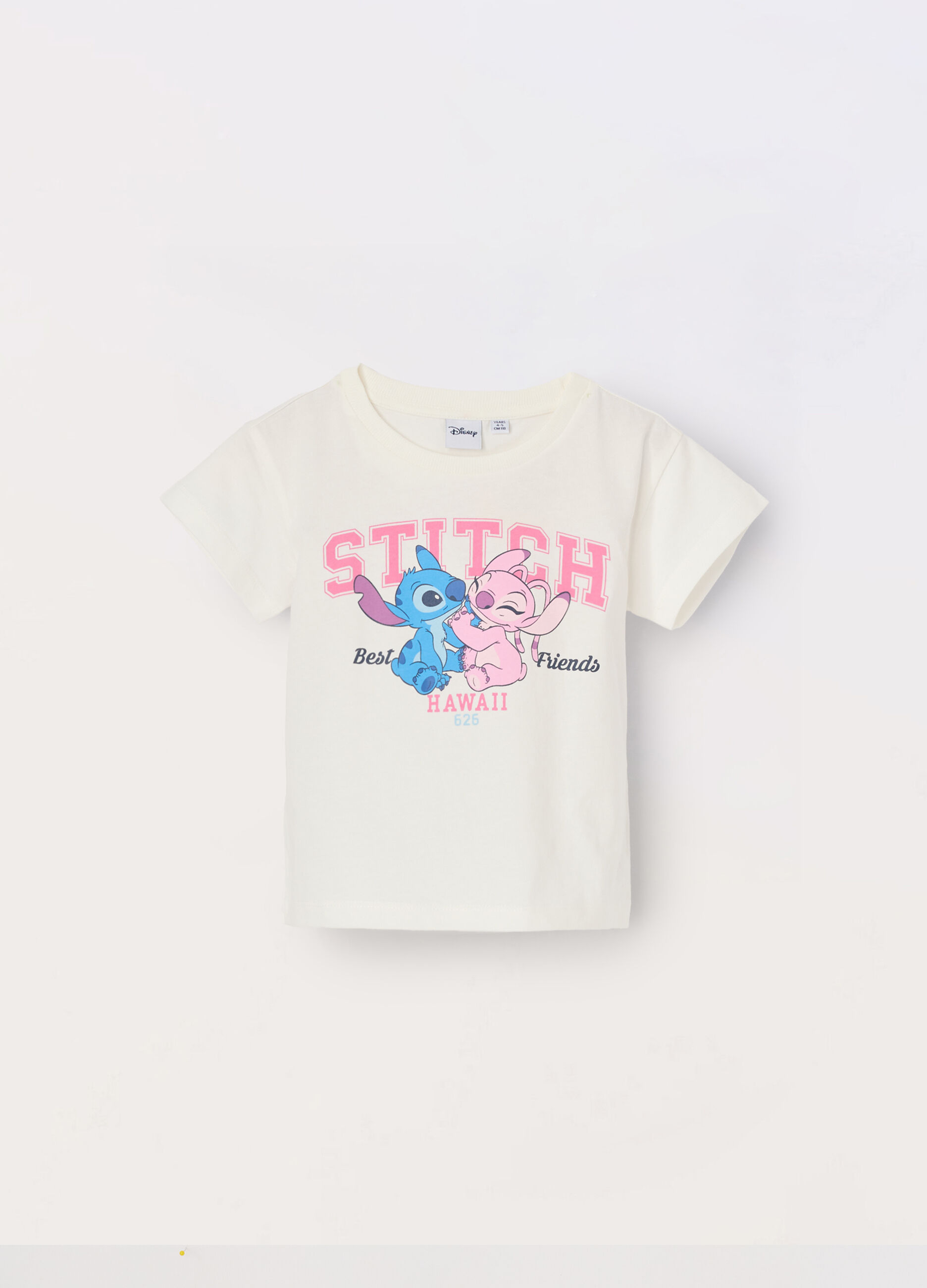 T-shirt Lilo & Stitch in puro cotone bambina