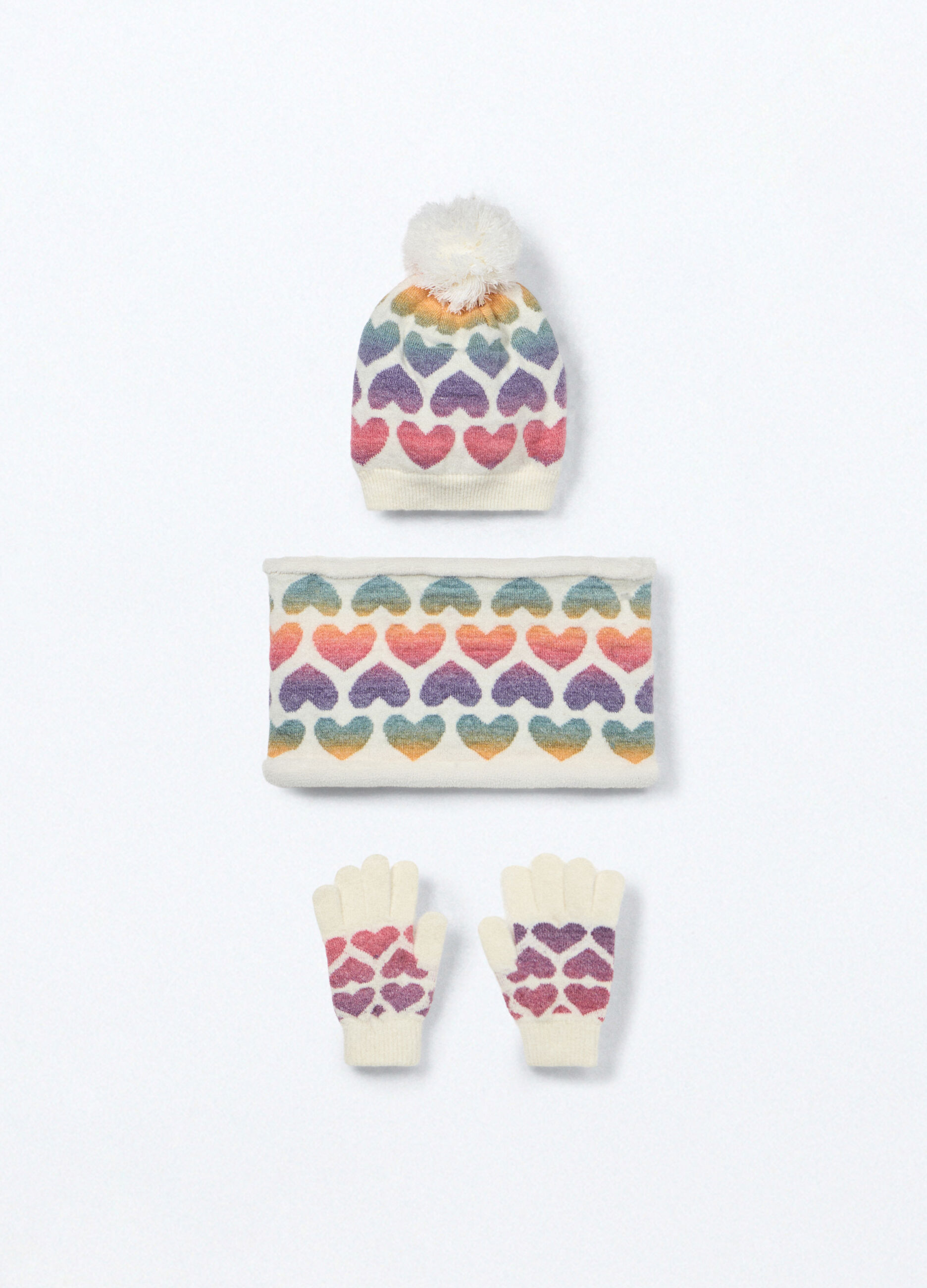 Set berretto + guanti + scaldacollo tricot_0