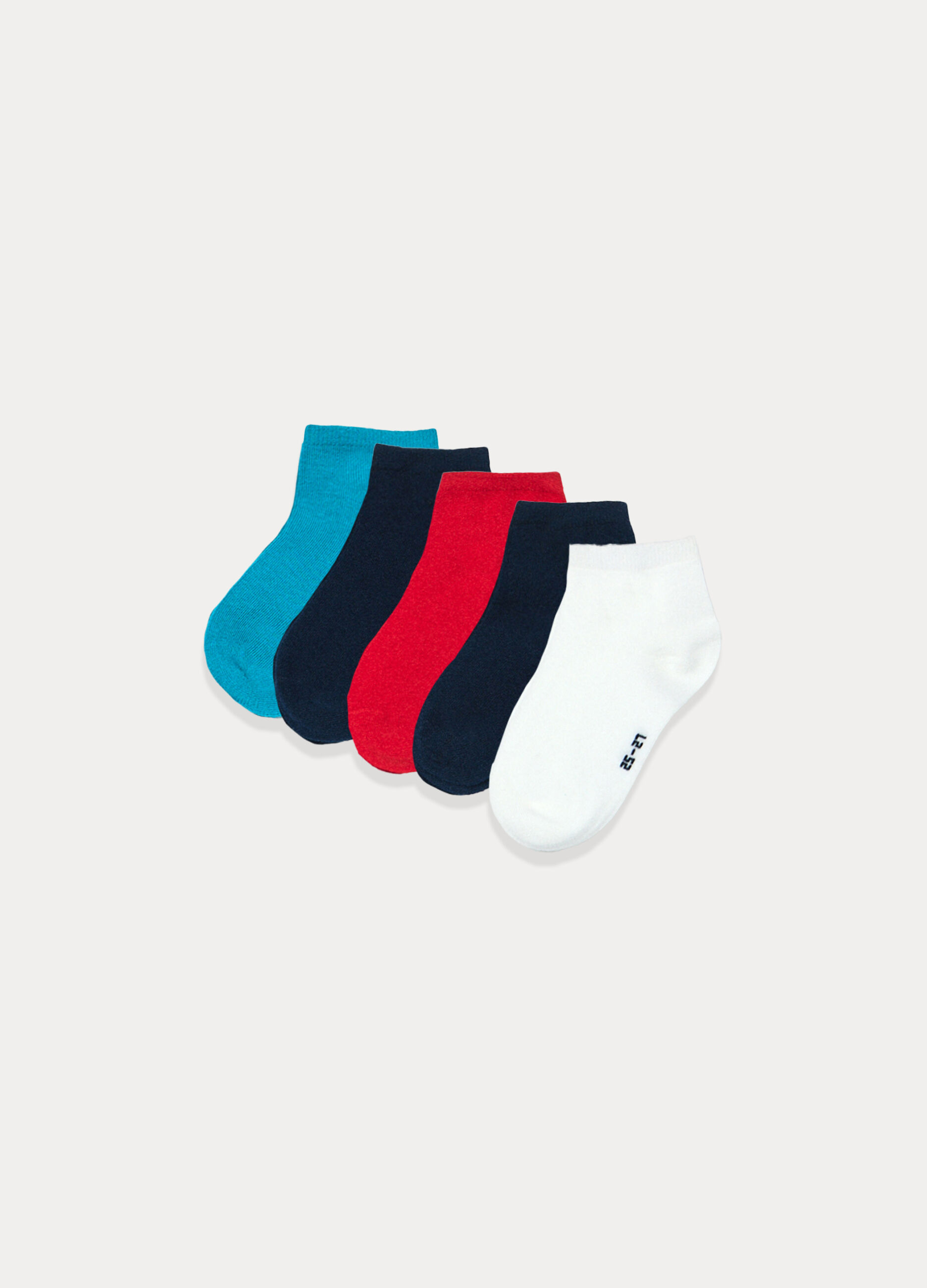 Pack 5 calze corte in cotone stretch _2