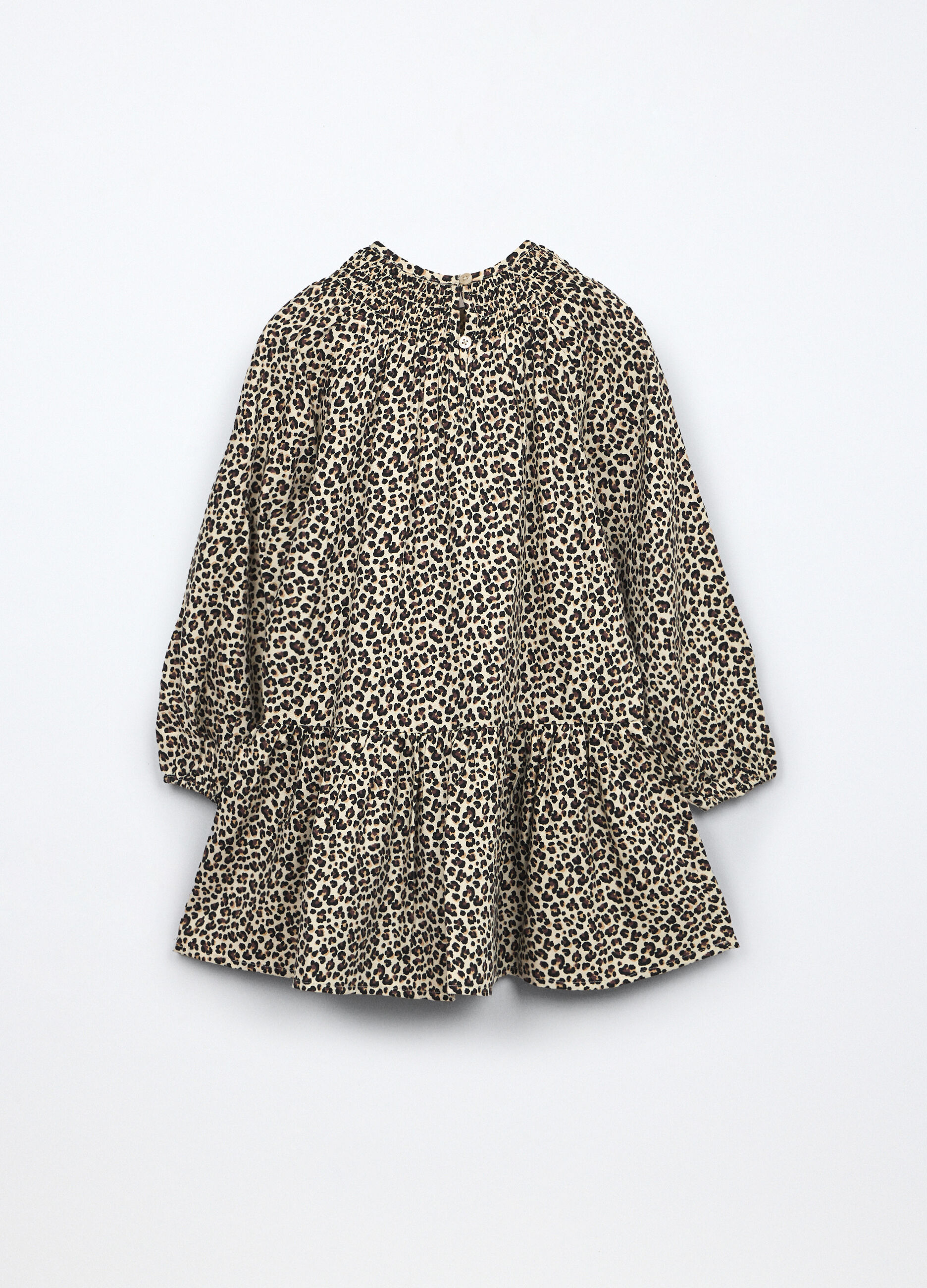Vestito in twill di pura viscosa bambina_1