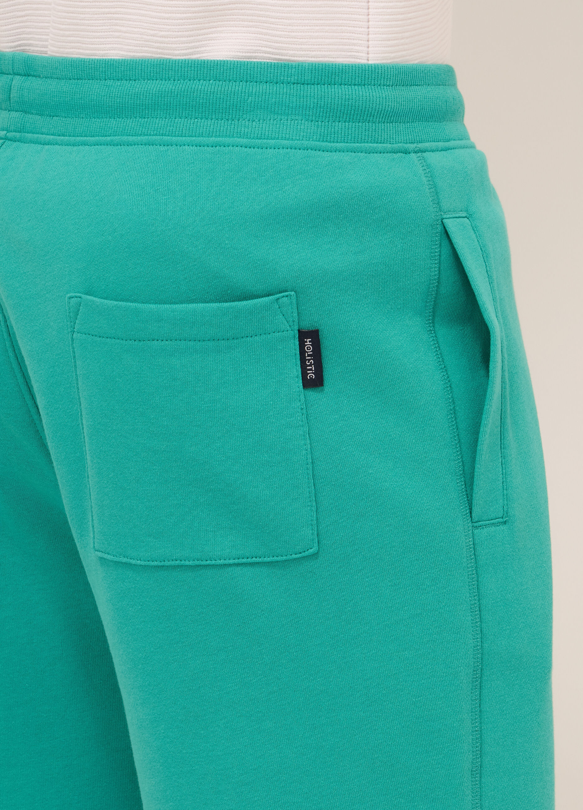 Jogger regular in puro cotone uomo_2