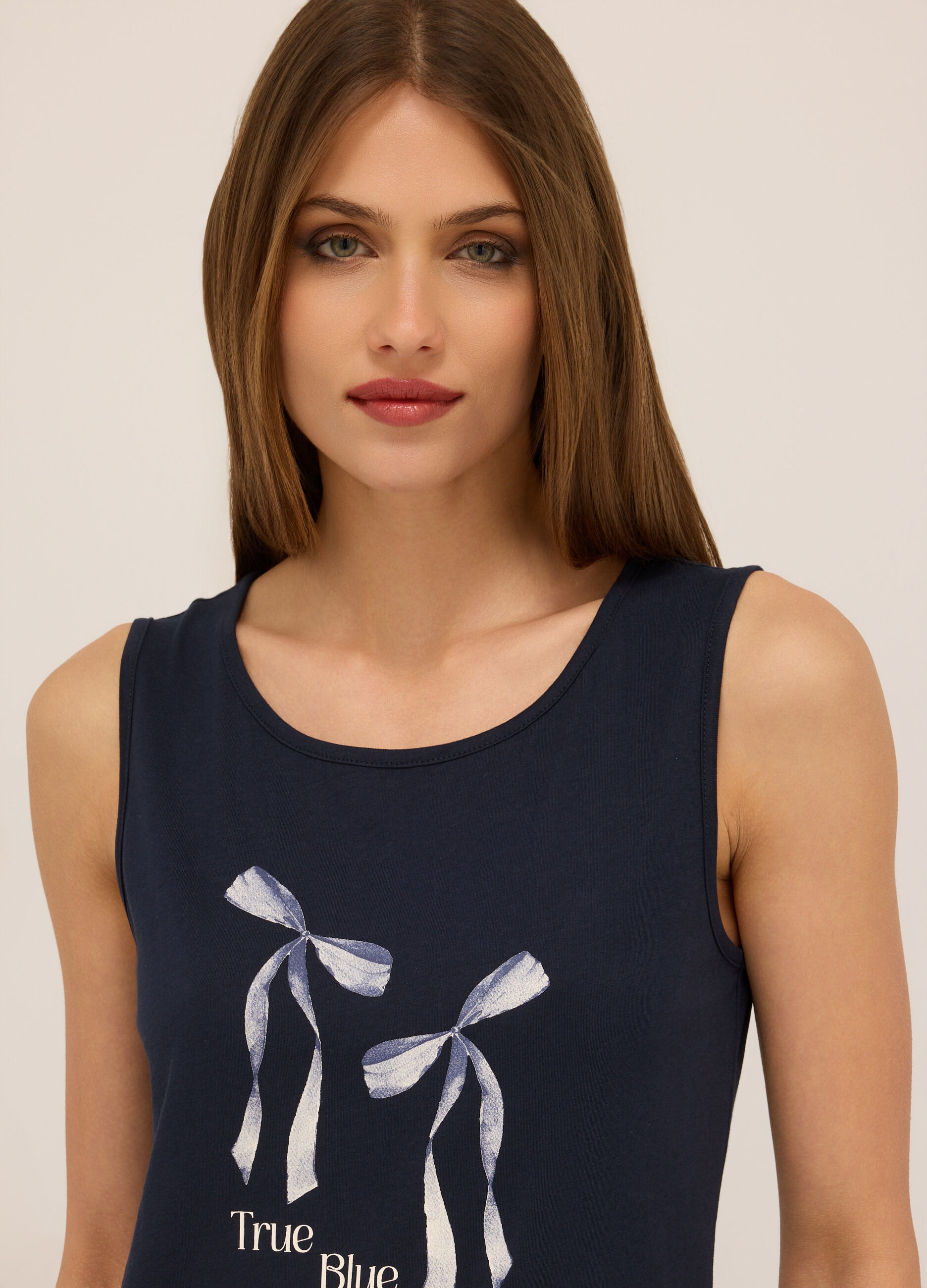 Canotta in jersey di puro cotone donna_2