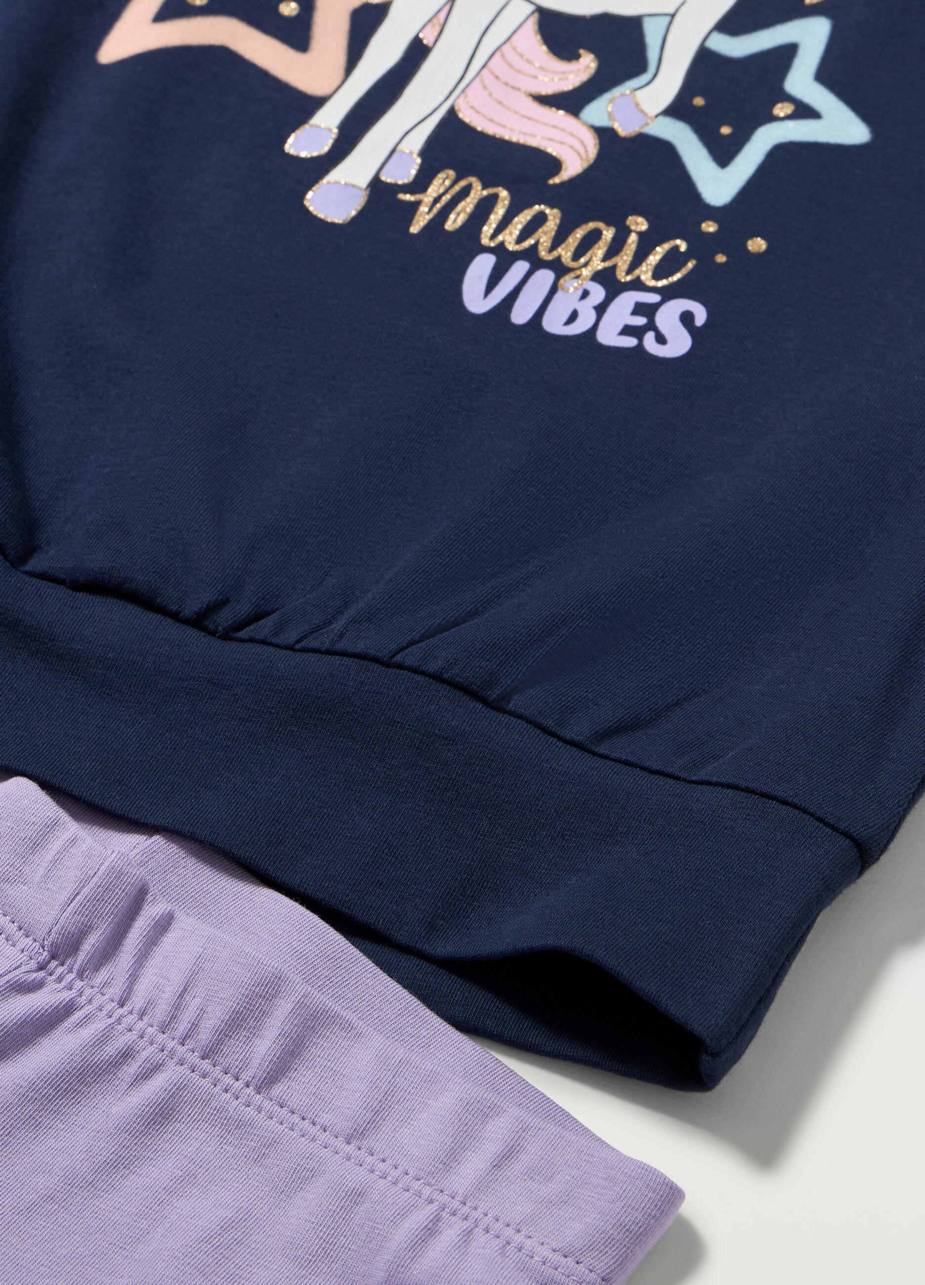 Jogging set in cotone stretch bambina_1