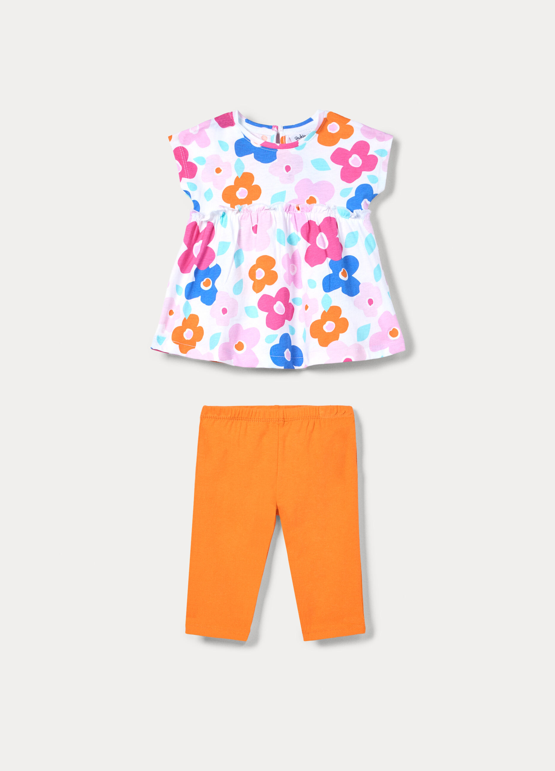 Jogging set in jersey di puro cotone bimba_0