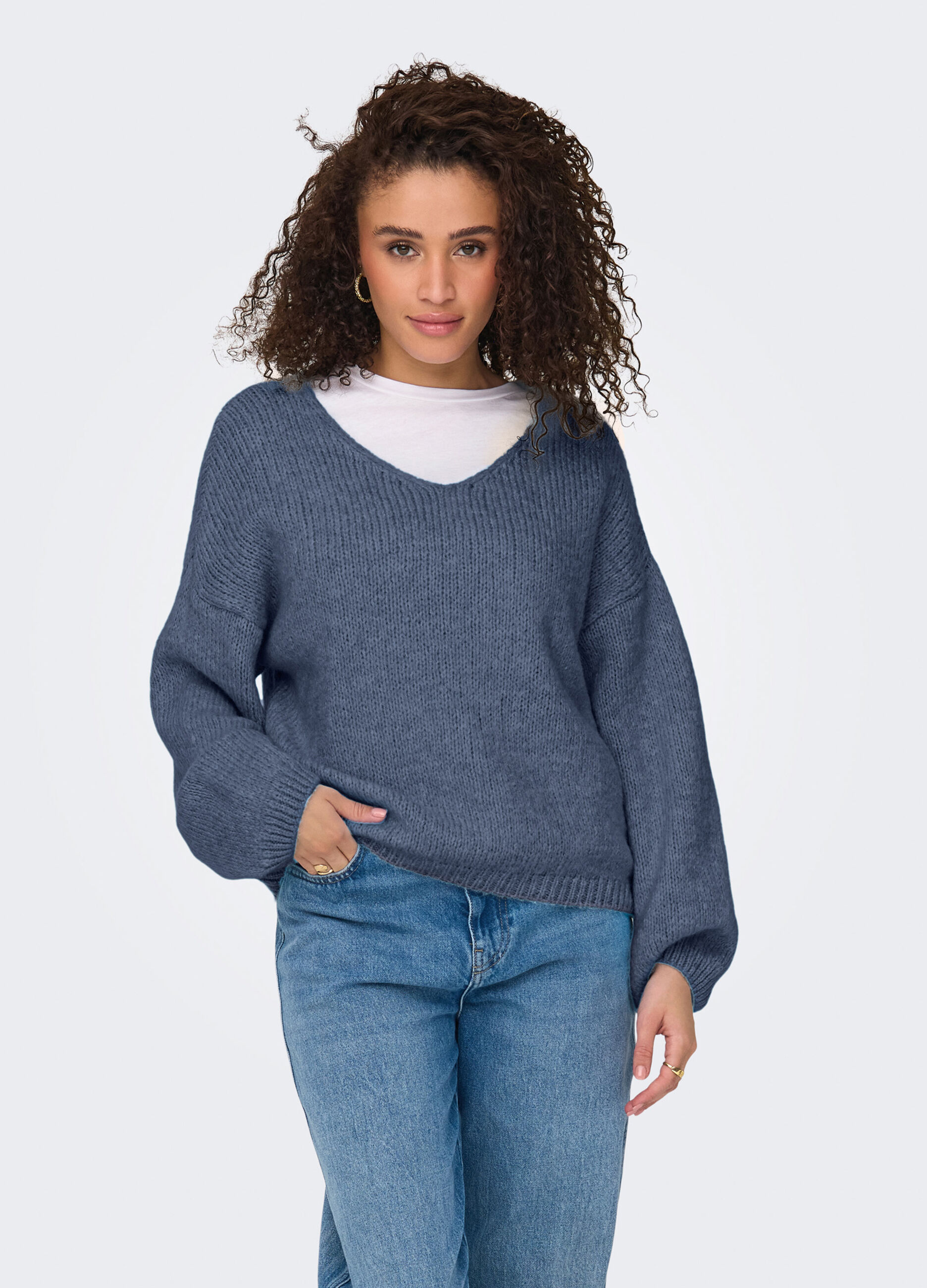 Tricot con scollo a V donna_0