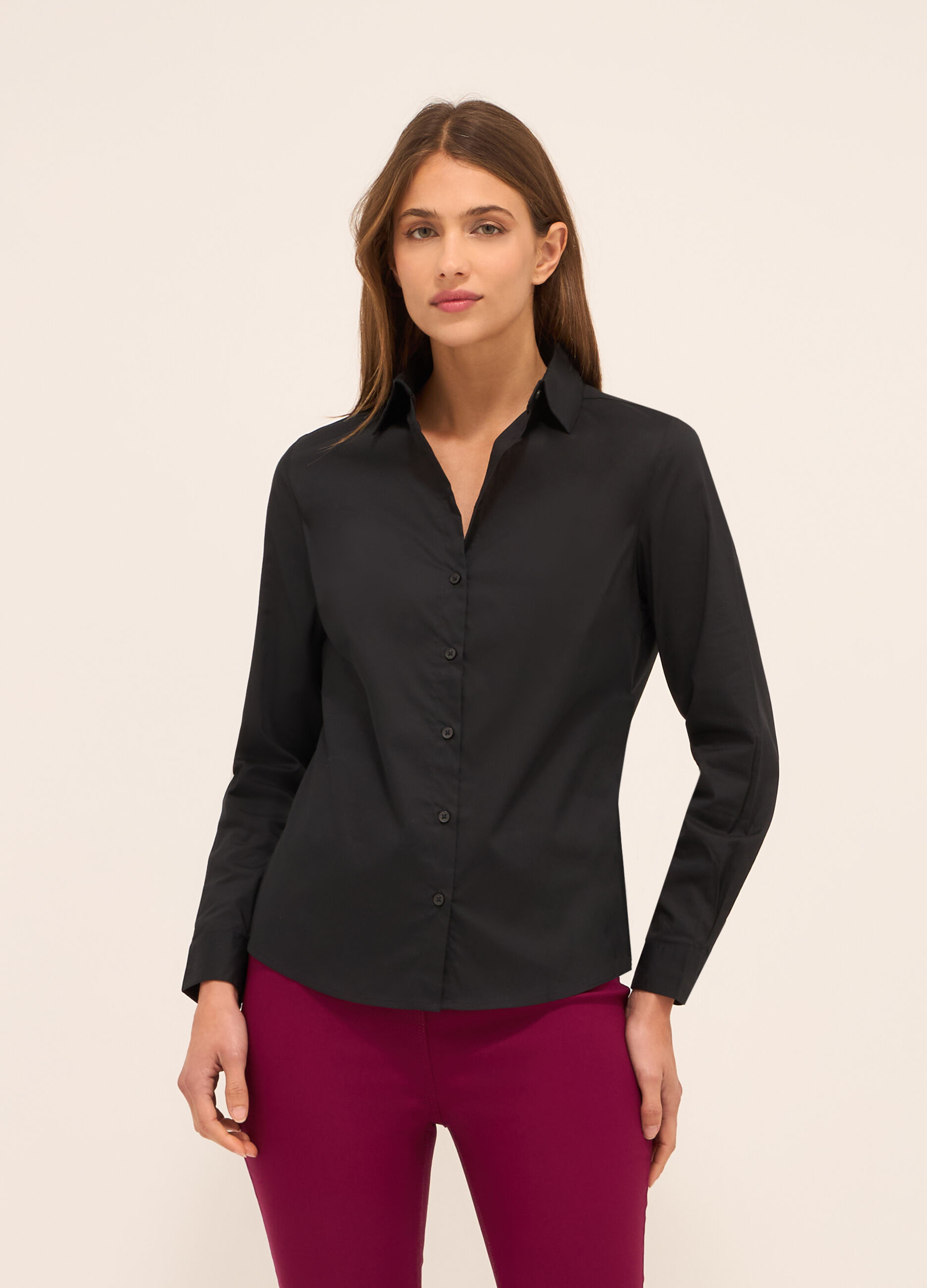 Camicia in poli-cotton donna_0