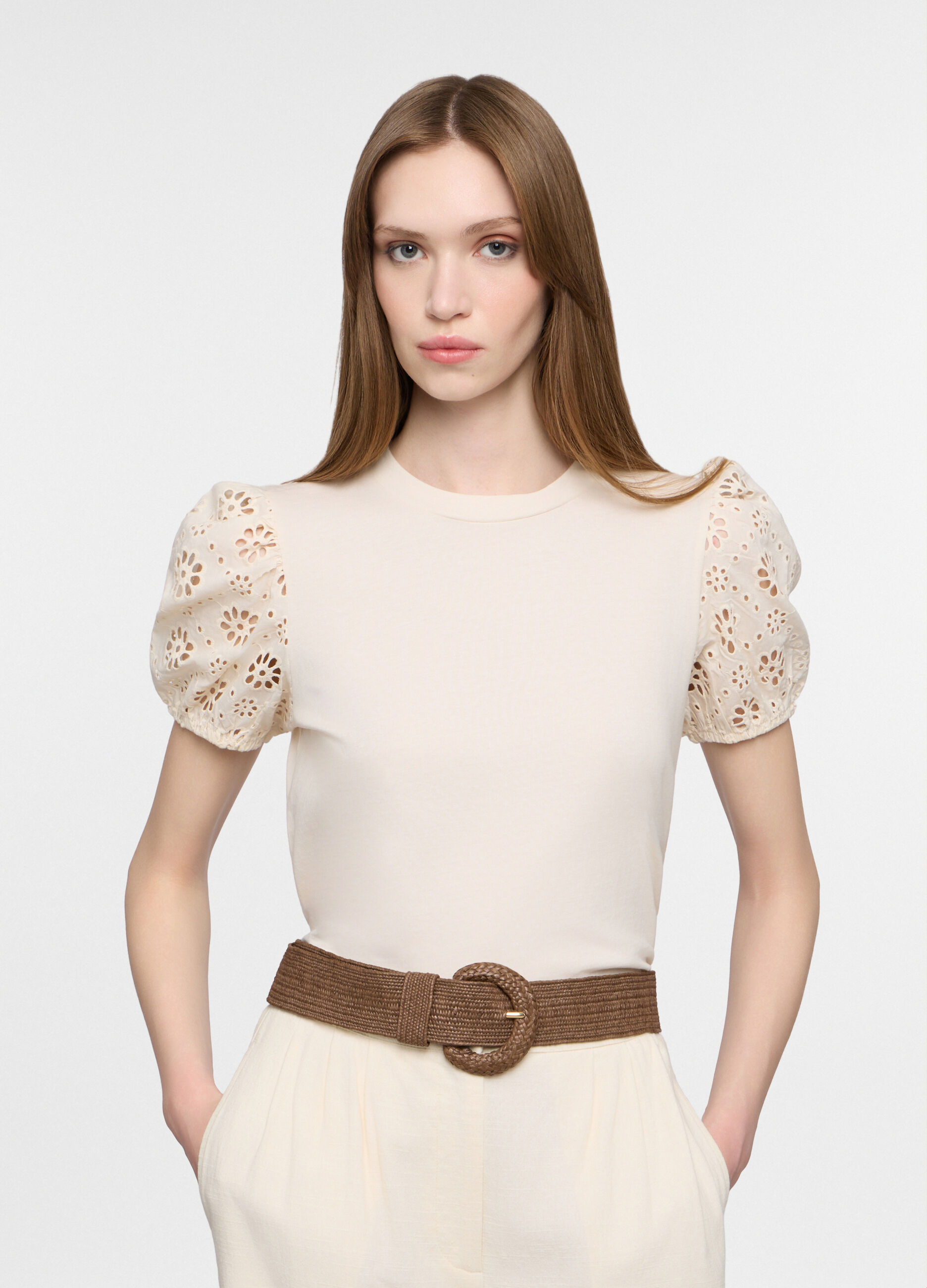 T-shirt girocollo donna_0