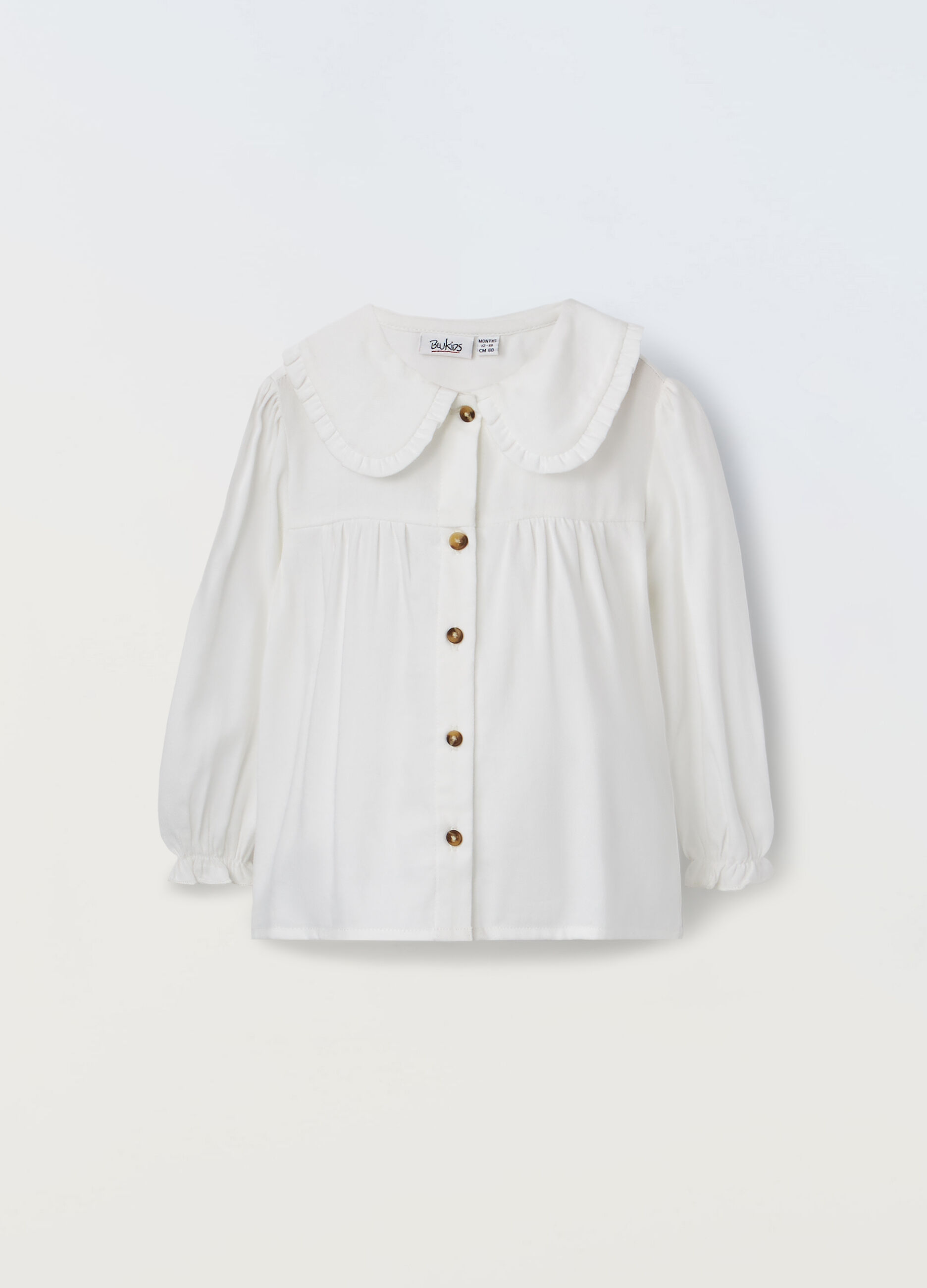 Camicia con maniche a palloncino neonata_0