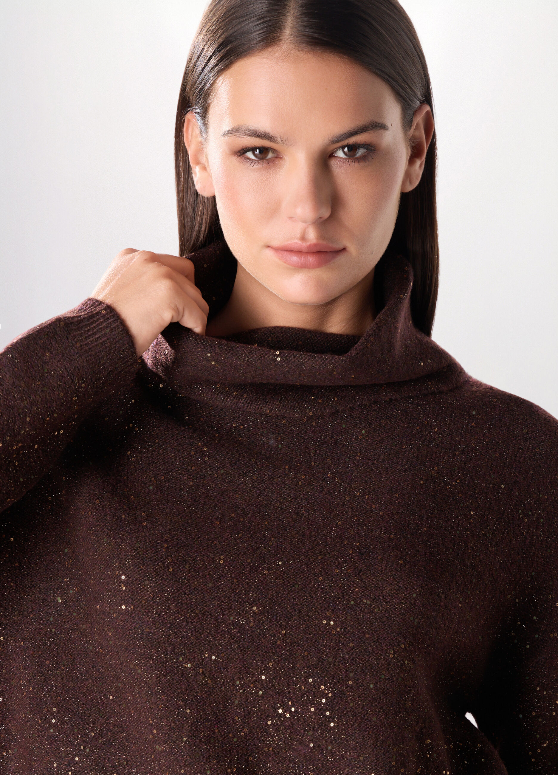 Tricot con paillettes donna_2