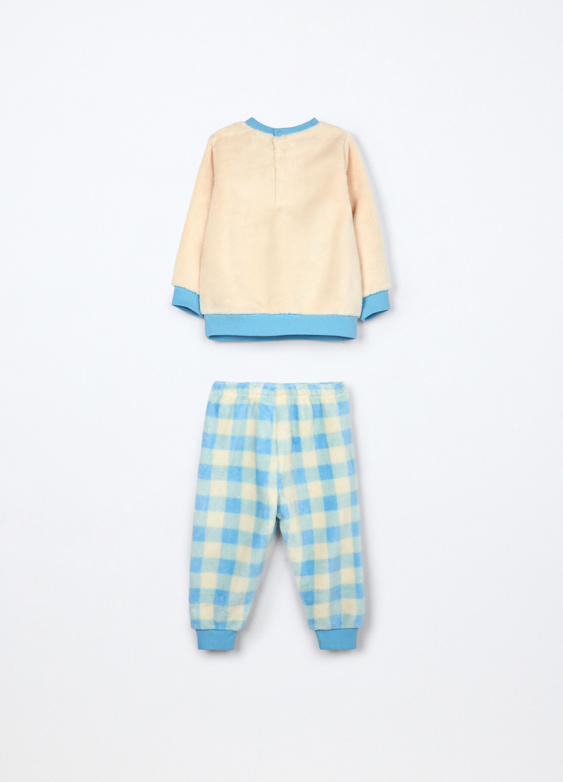 Set pigiama in coral fleece neonato_1