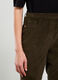 Pantaloni in costina di cotone stretch donna_2
