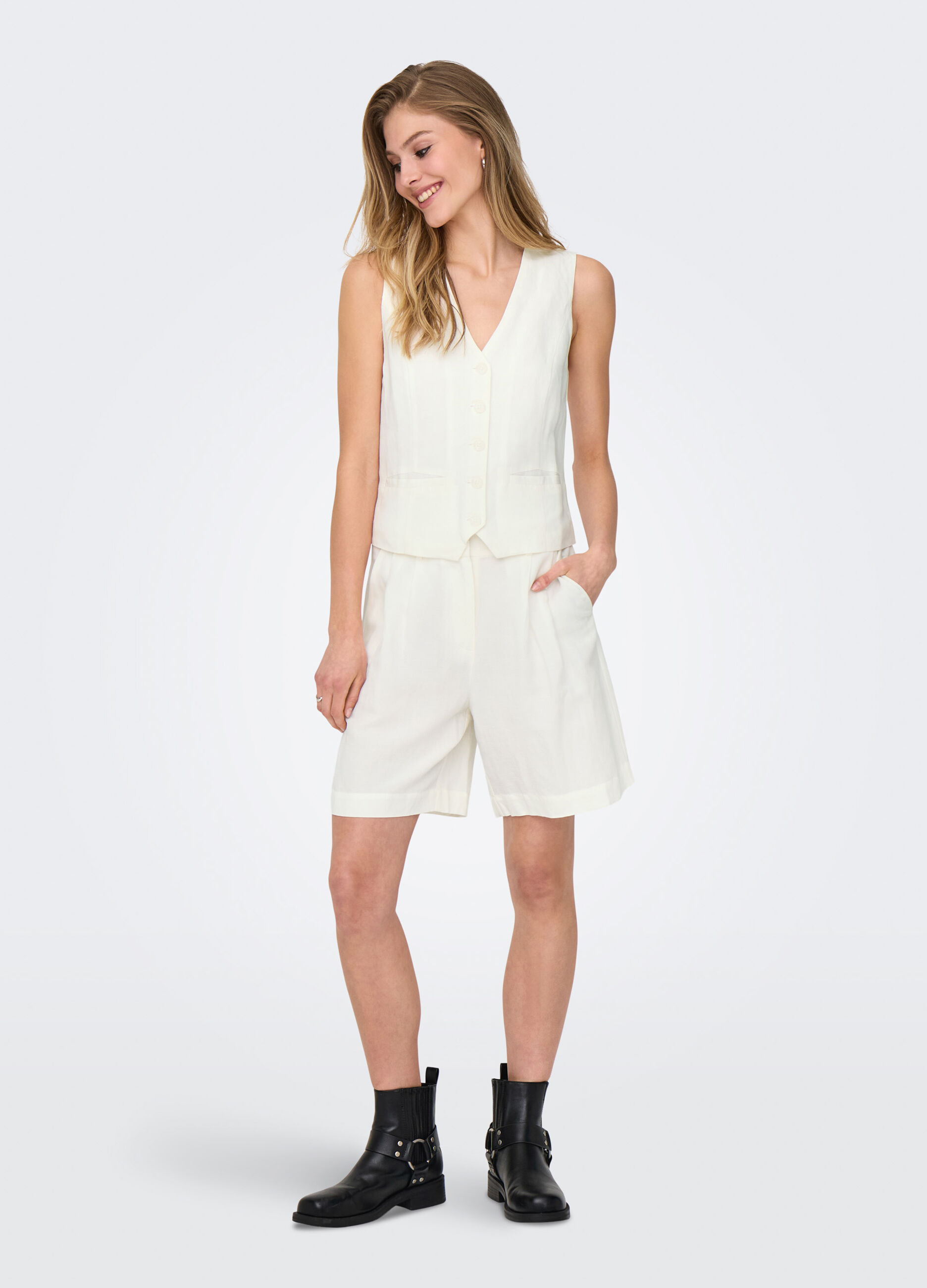 Gilet tinta unita donna_0