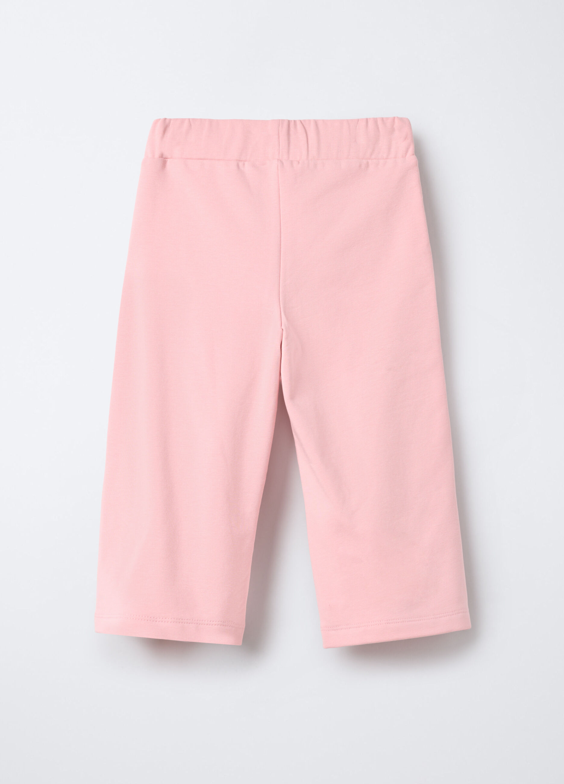Leggings in cotone garzato stretch Wide Leg bimba_1