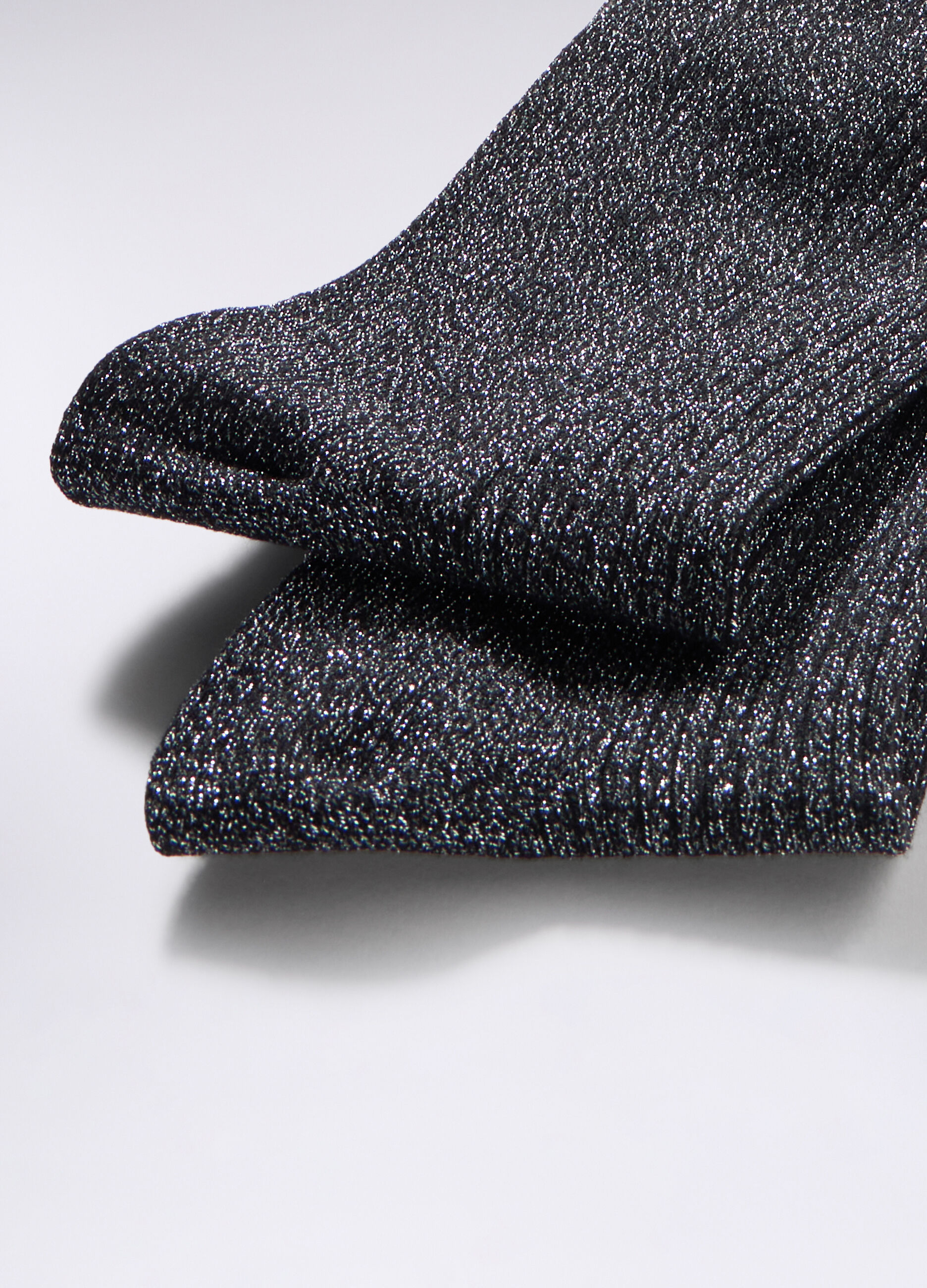 Calze in costina con filo lurex donna_1