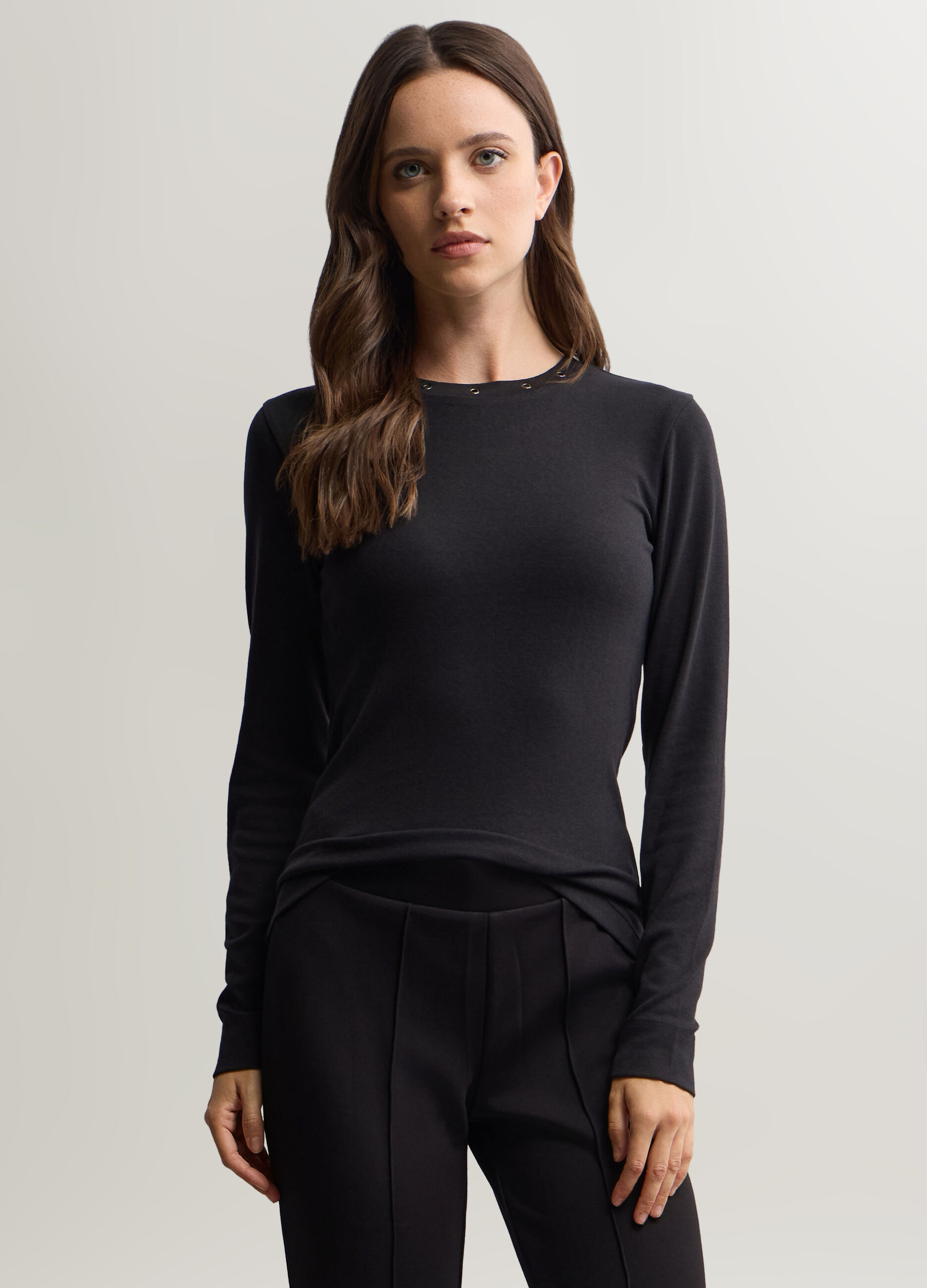 T-shirt girocollo donna_0