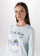 Set pigiama lungo in puro cotone interlock donna_2