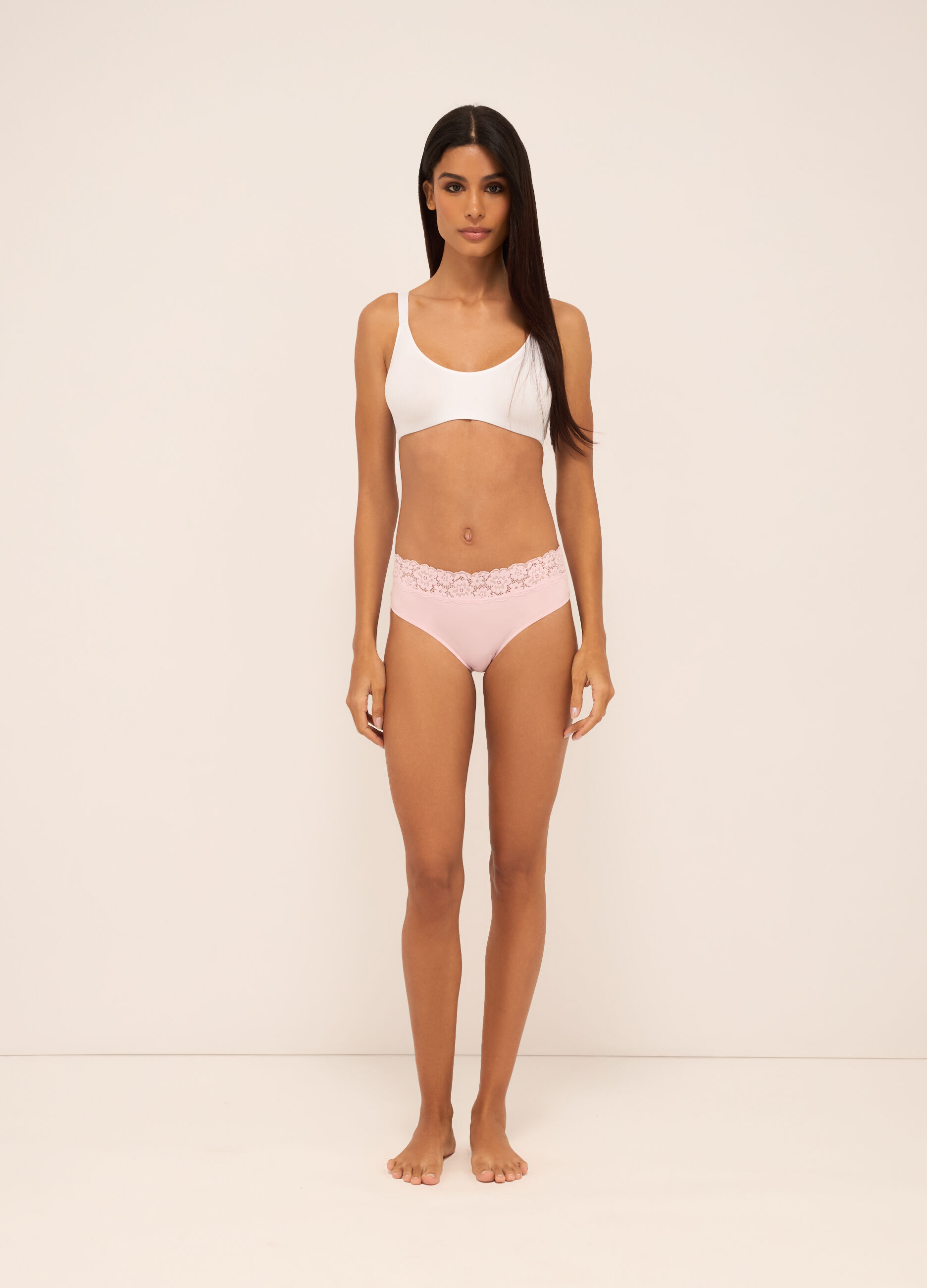 Slip con inserto in pizzo donna_0
