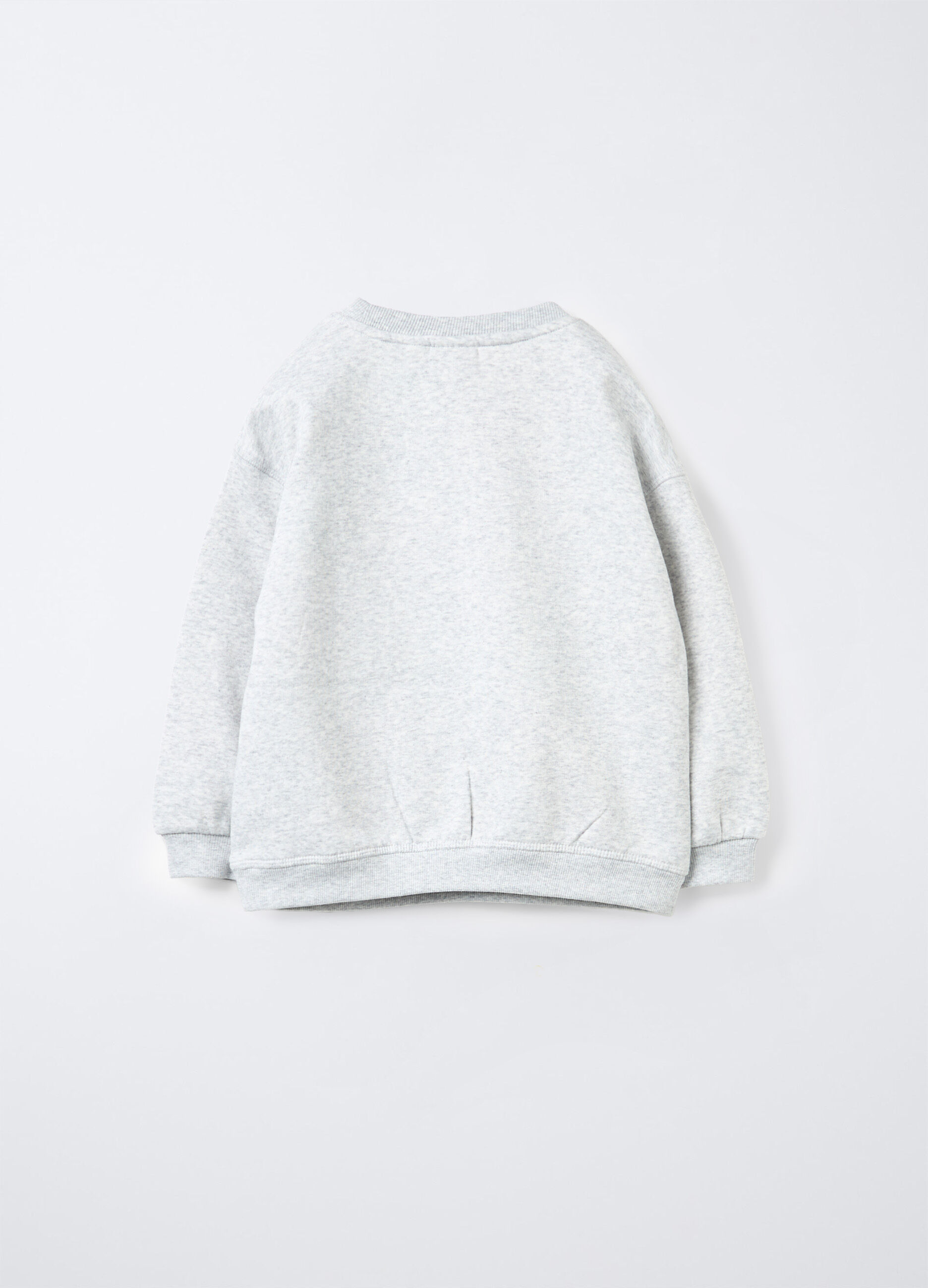 Felpa in cotone m&eacute;lange bambino_1