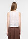 Blusa regular fit con scollo rotondo cambric 60's donna_1