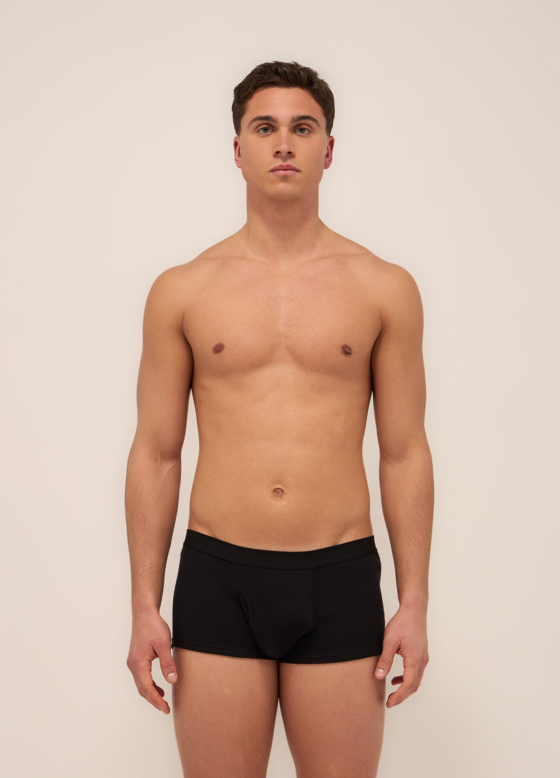 Boxer in cotone stretch a costine uomo