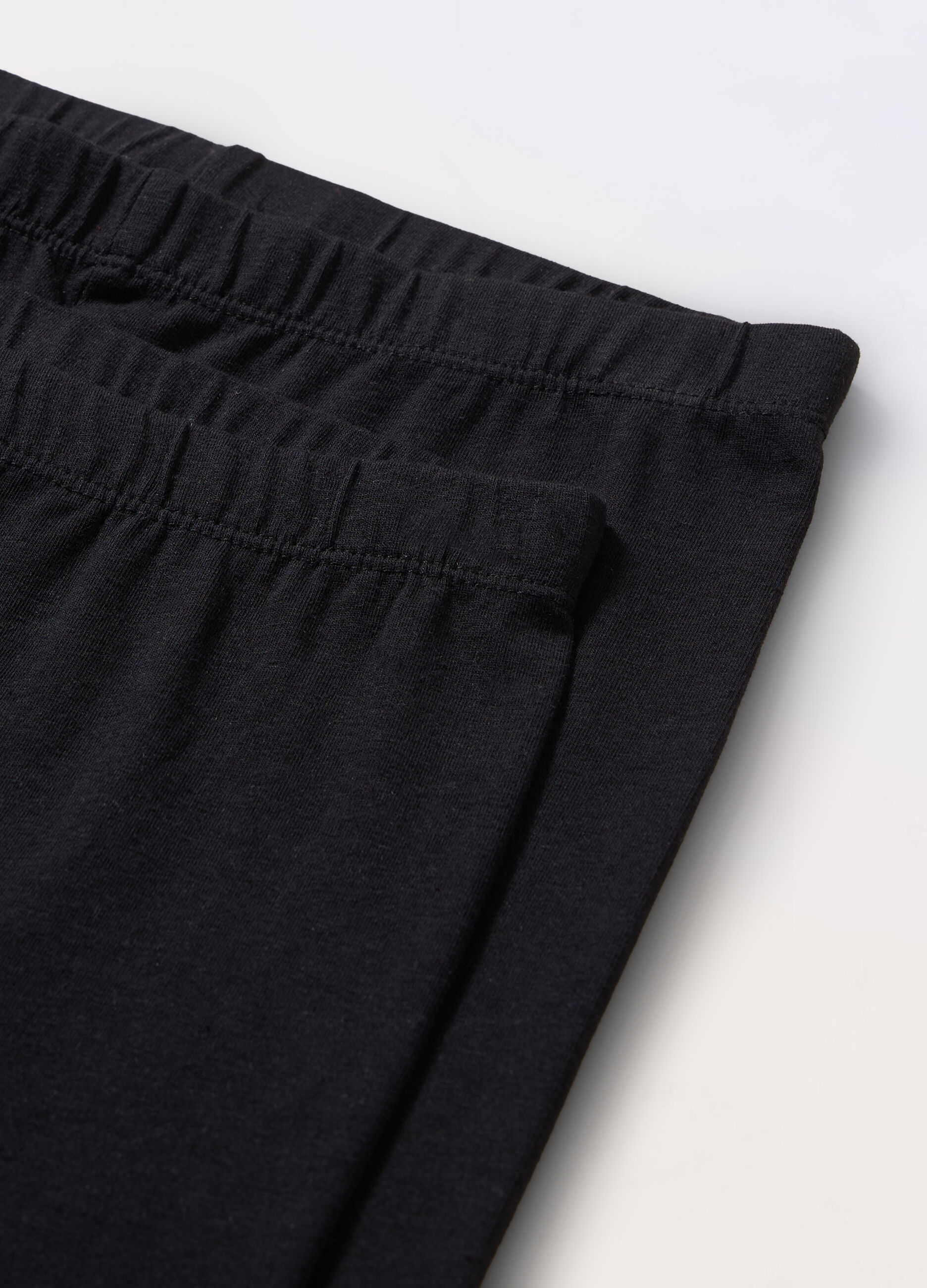 Pack 2 leggings in jersey di cotone stretch ragazza_1