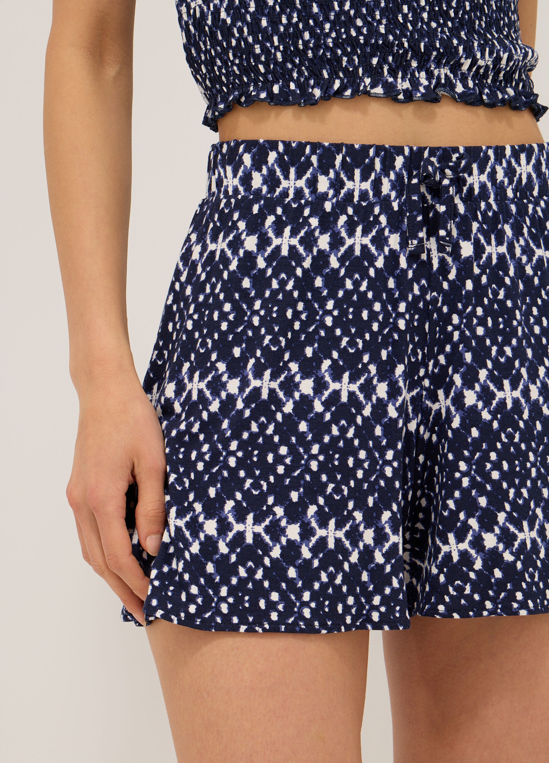 Shorts in jersey di misto viscosa donna_2