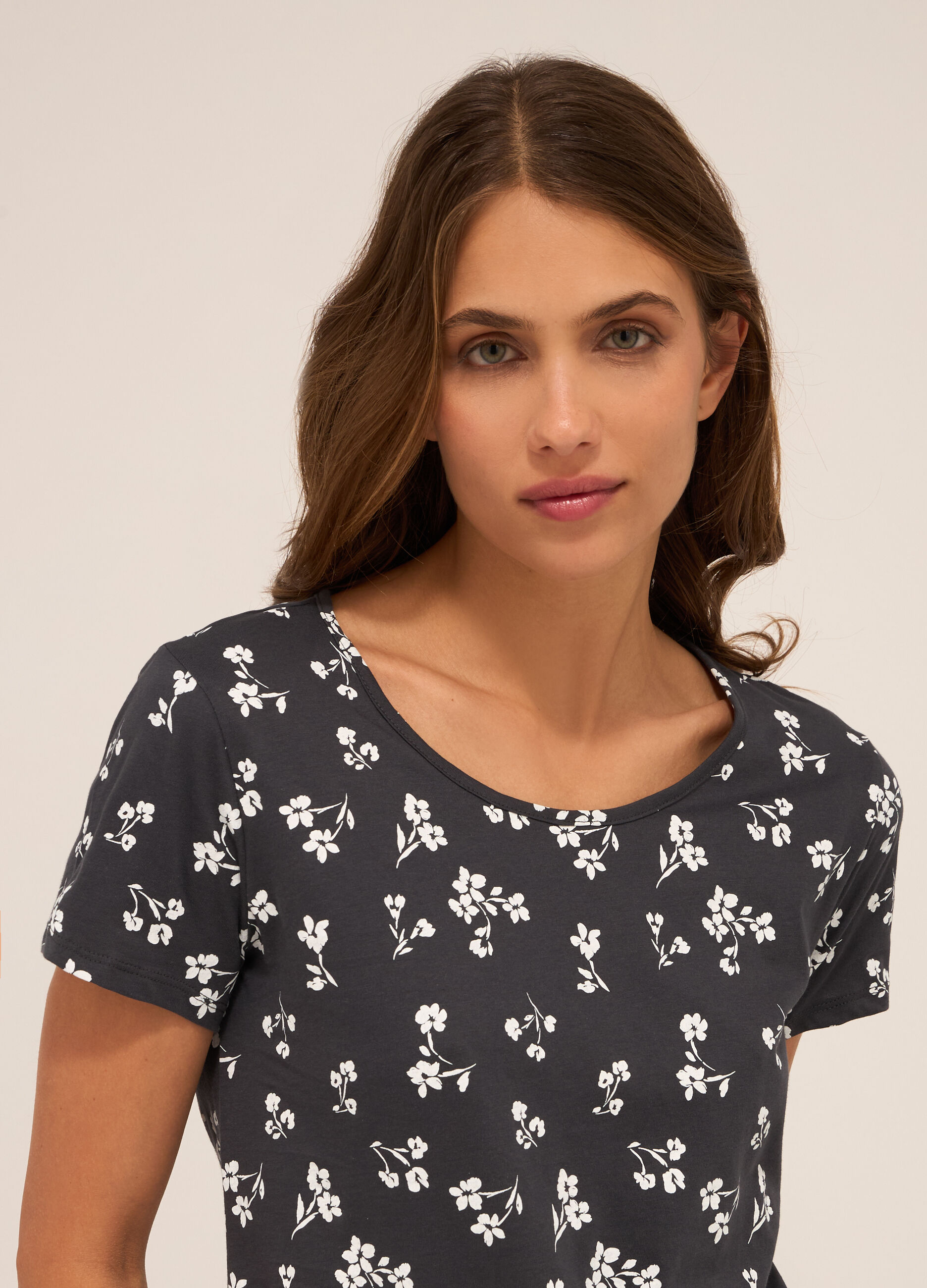 T-shirt in puro cotone donna_2