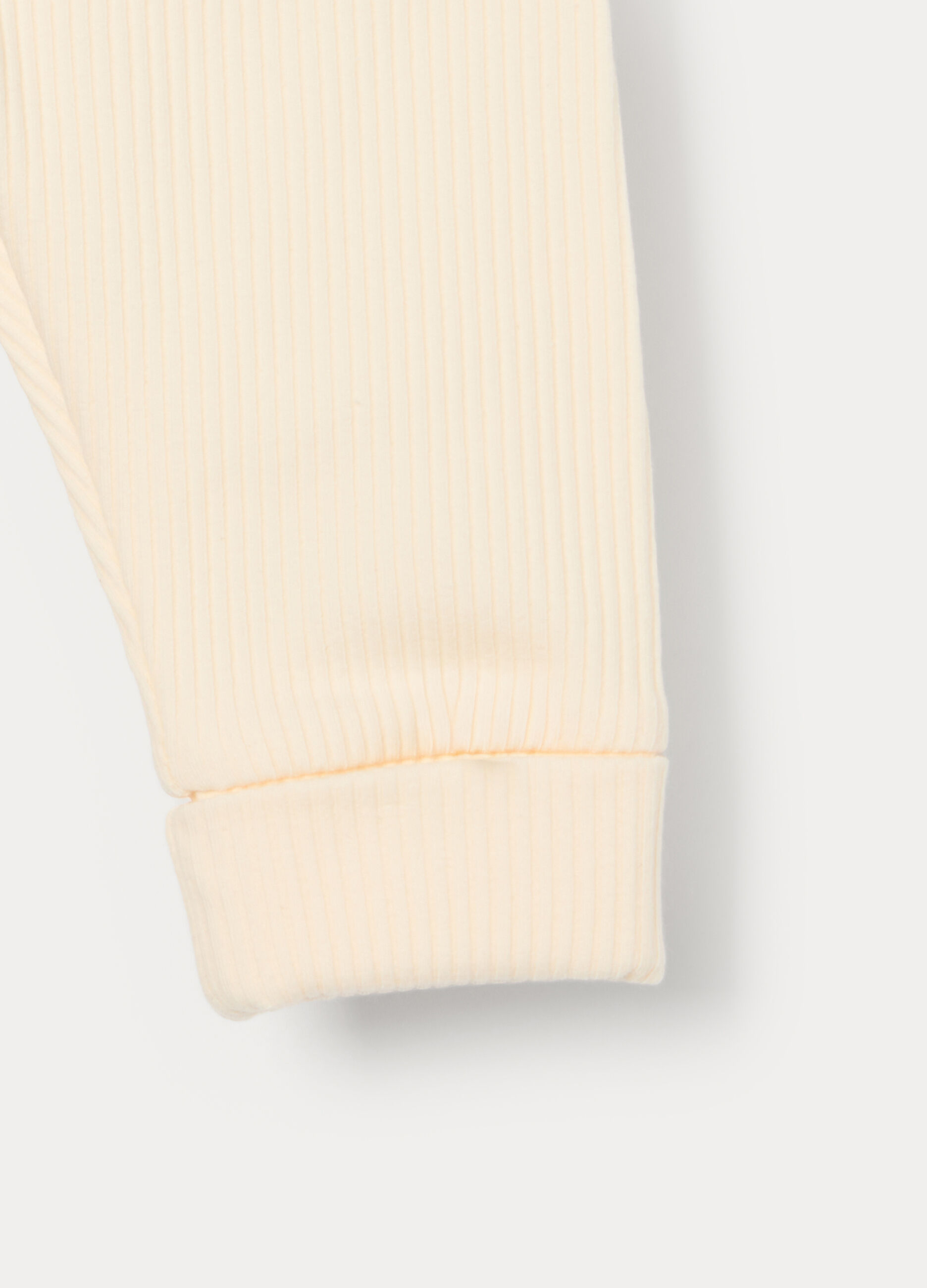 Pack 2 leggings in costina di cotone stretch _3