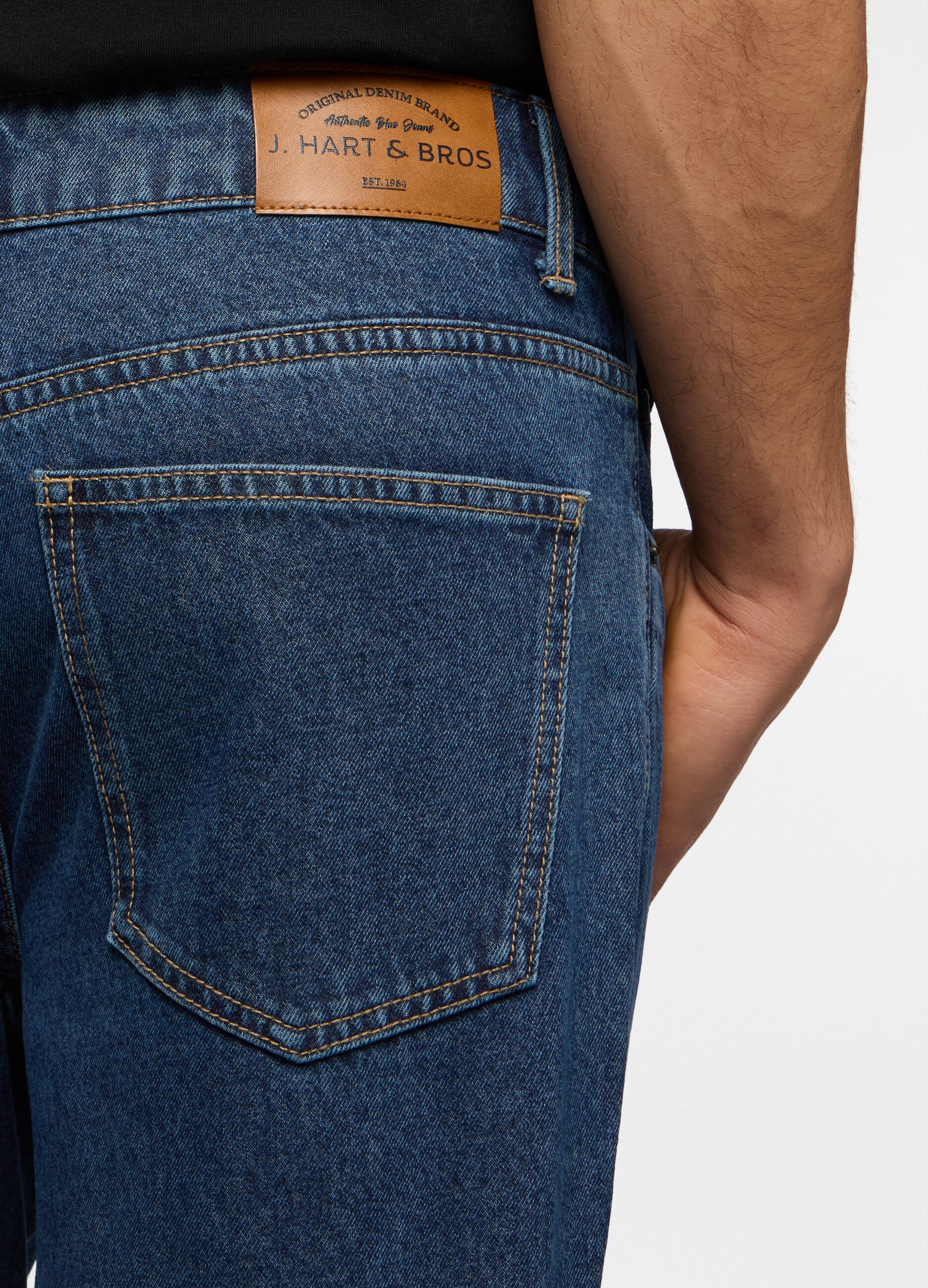 Jeans 5 tasche slim fit in denim uomo_3