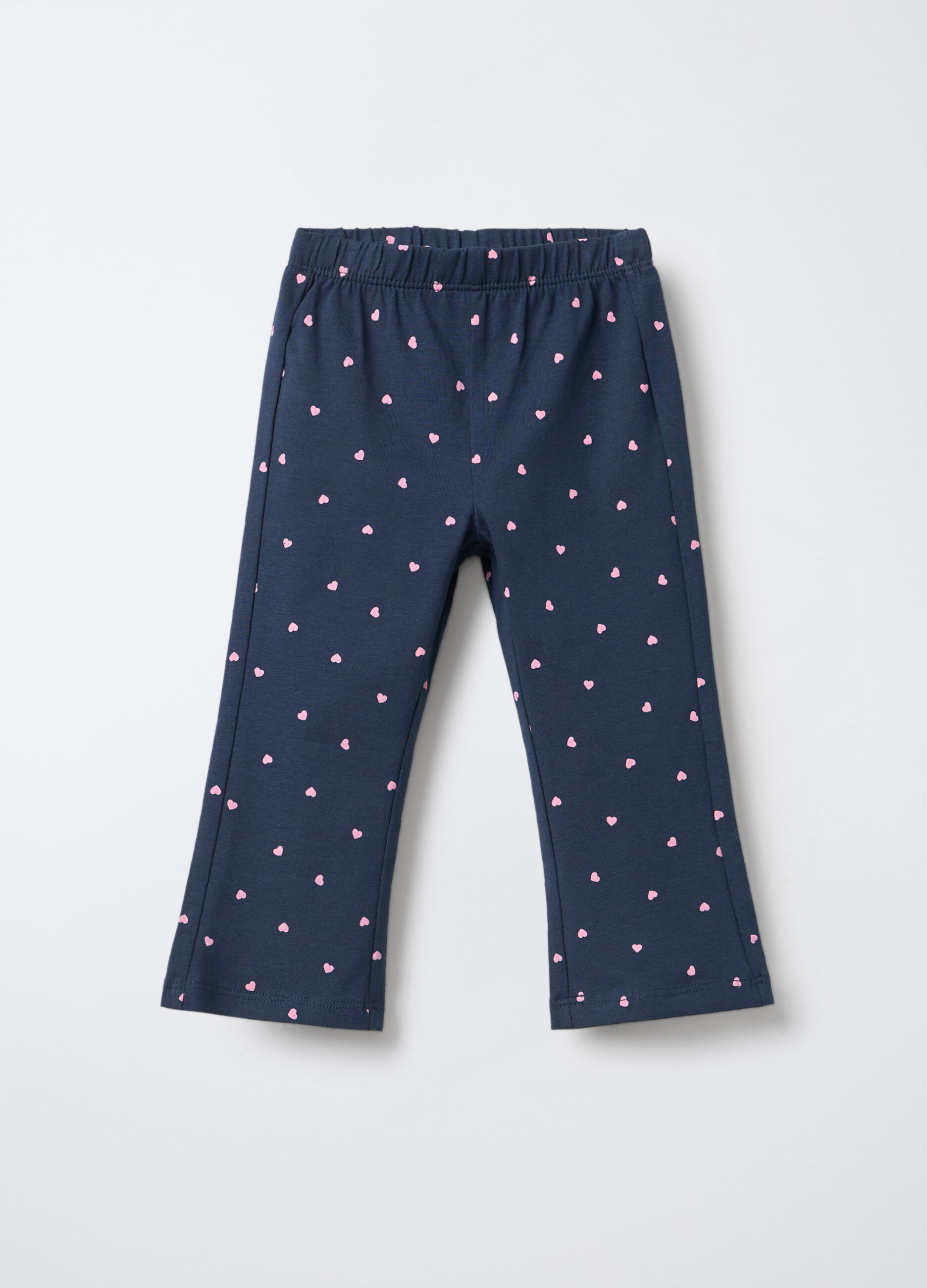 Leggings in jersey di cotone stretch Flare Fit bimba_0