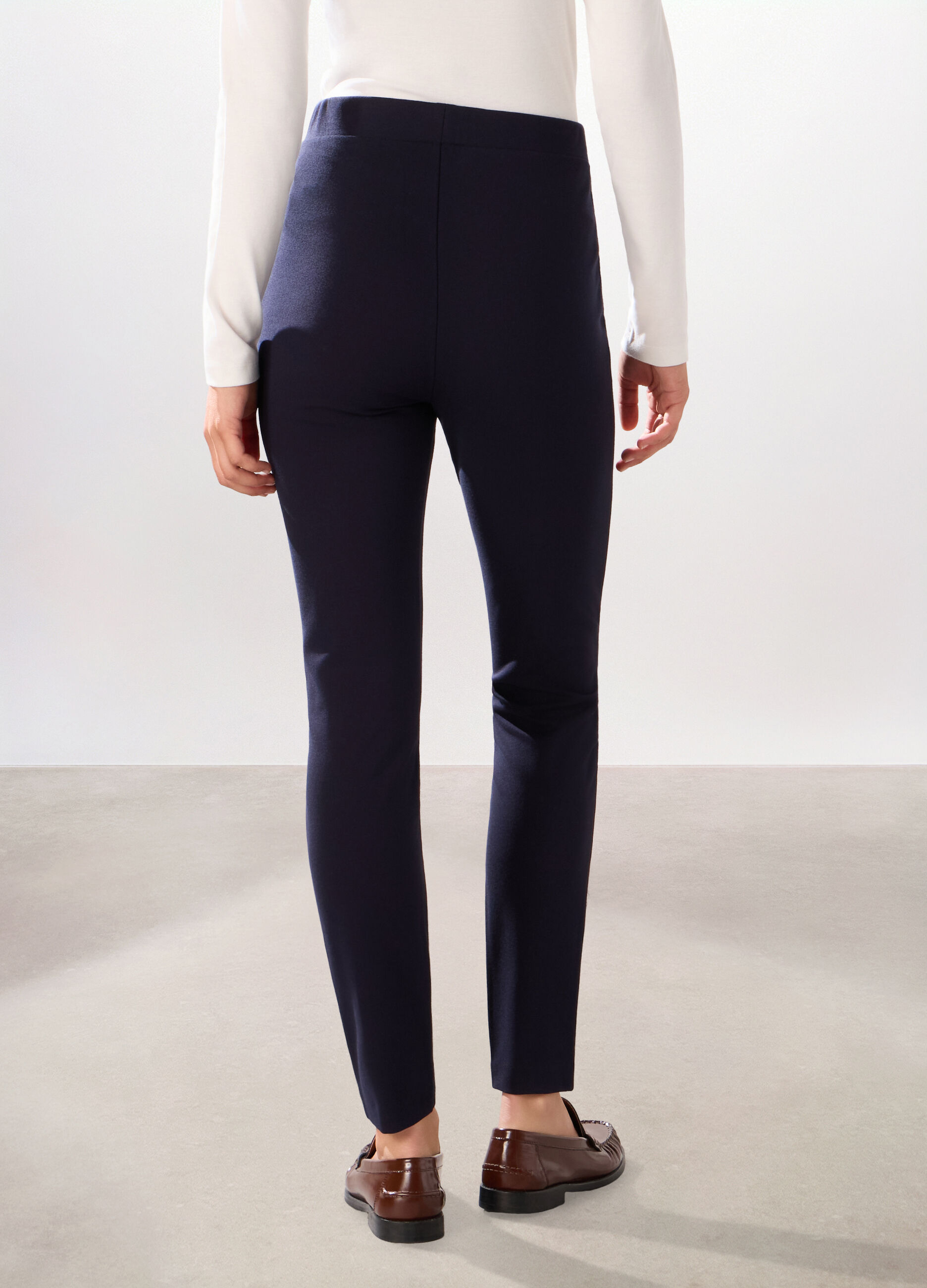Pantaloni lunghi in punto Milano donna_1