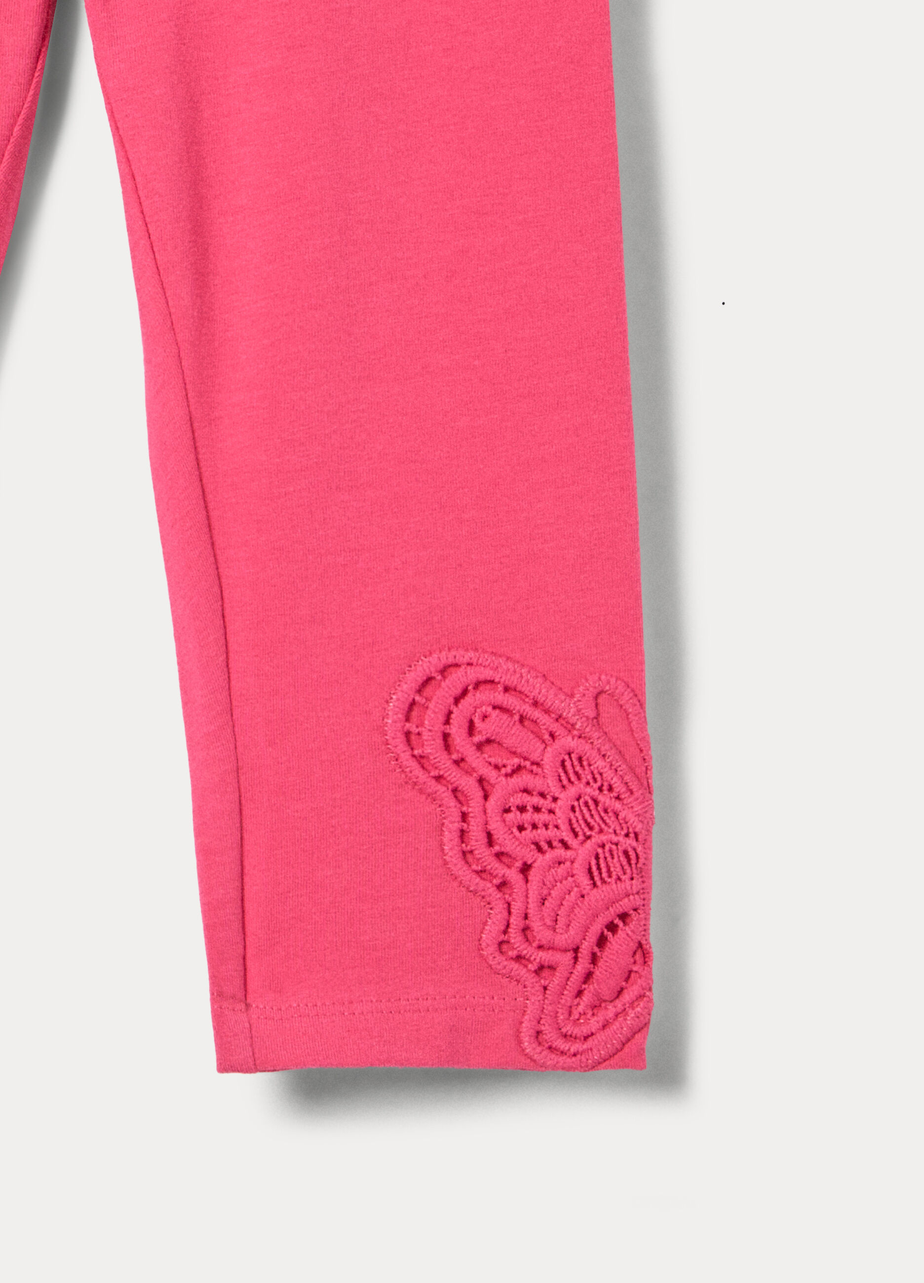 Leggings in jersey di cotone stretch bambina_2