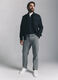 Giacca a camicia in tessuto stretch uomo_0